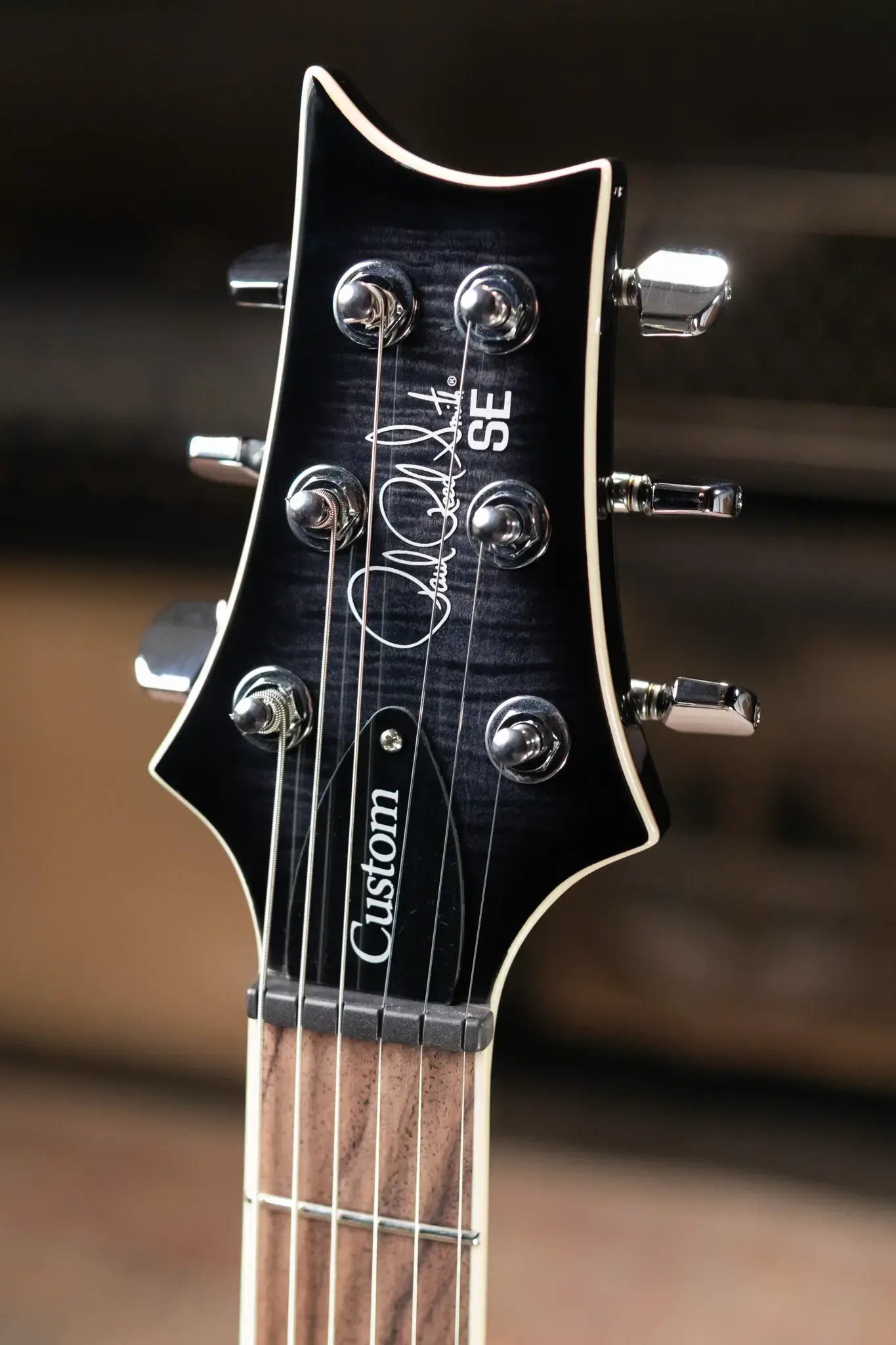 PRS SE Custom 24 Semi-Hollow Piezo Electric Guitar - Charcoal Burst with Gig Bag