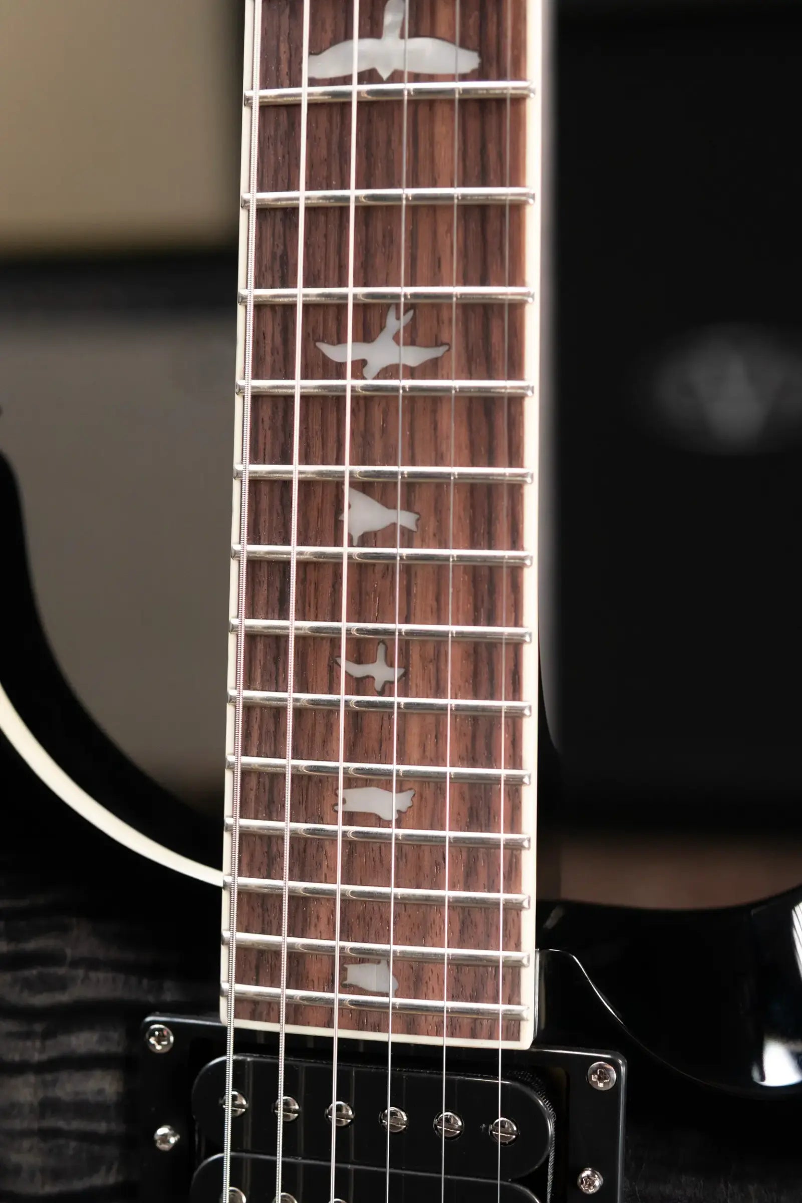 PRS SE Custom 24 Semi-Hollow Piezo Electric Guitar - Charcoal Burst with Gig Bag