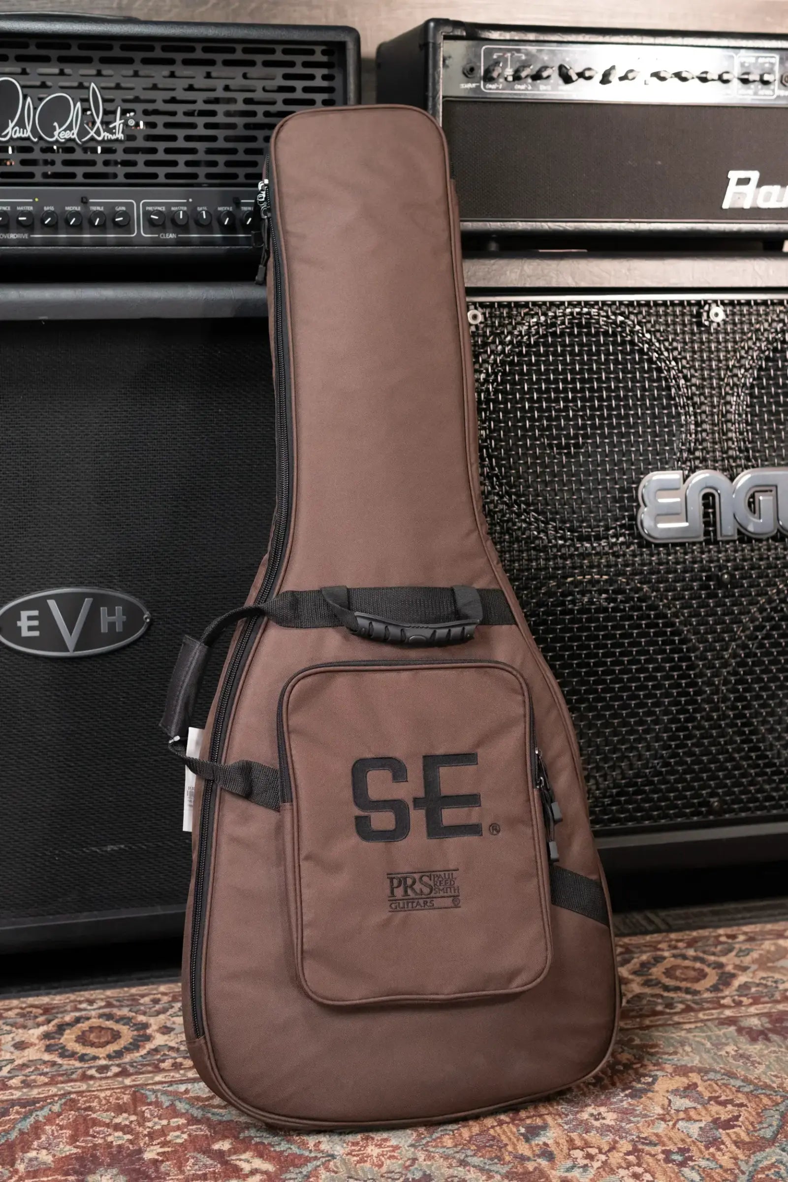 PRS SE Custom 24 Semi-Hollow Piezo Electric Guitar - Charcoal Burst with Gig Bag