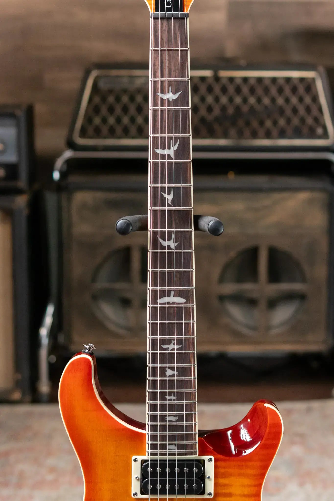 PRS SE Custom 24 Semi-Hollow Piezo - Vintage Sunburst with Gig Bag