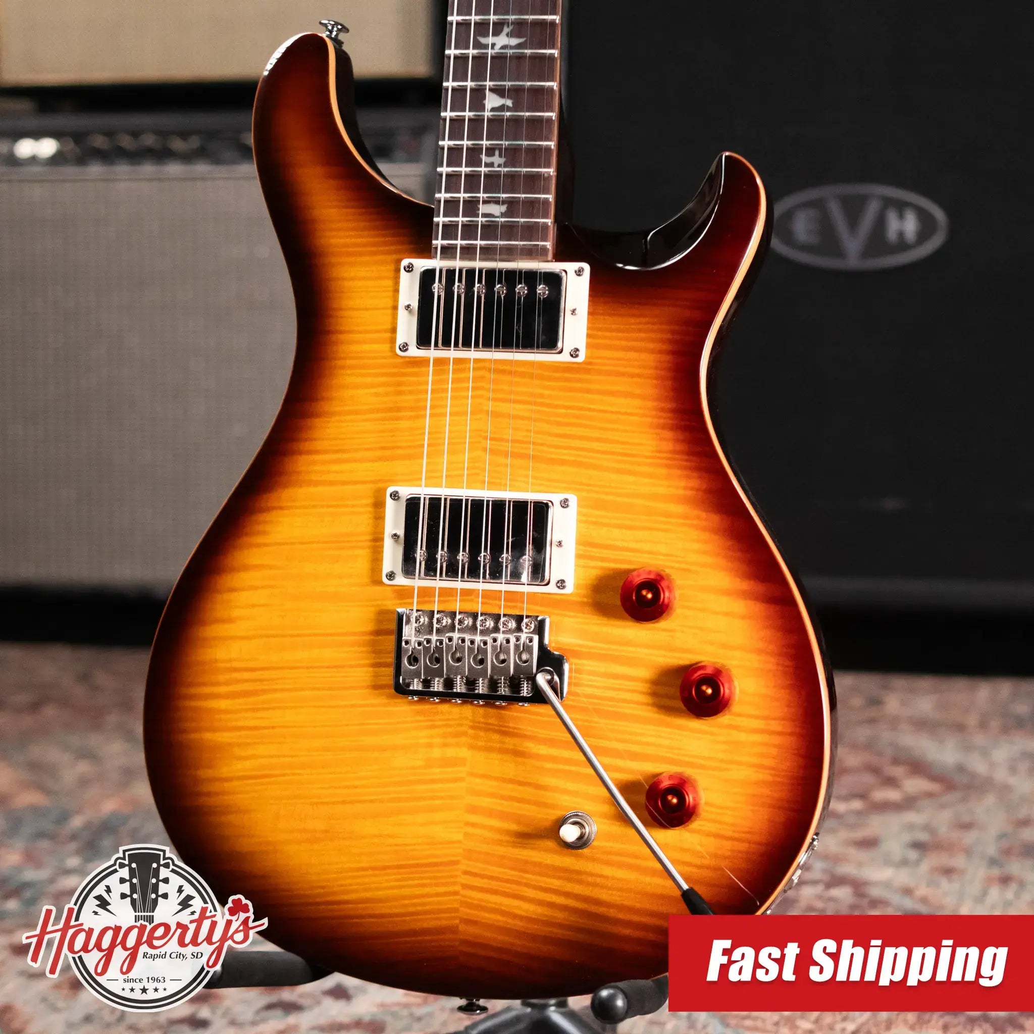 PRS SE DGT David Grissom Electric Guitar - McCarty Tobacco Sunburst with Gig Bag