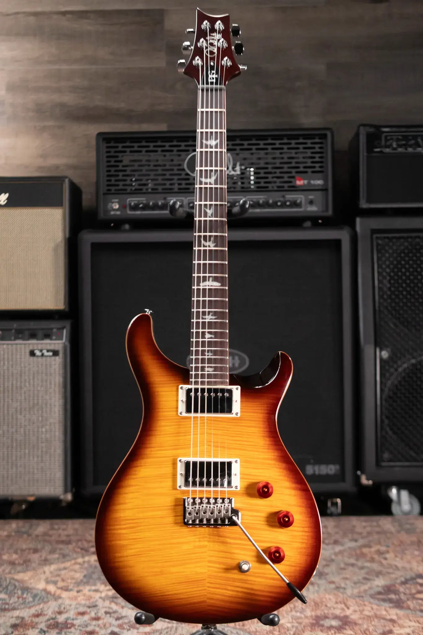 PRS SE DGT David Grissom Electric Guitar - McCarty Tobacco Sunburst with Gig Bag
