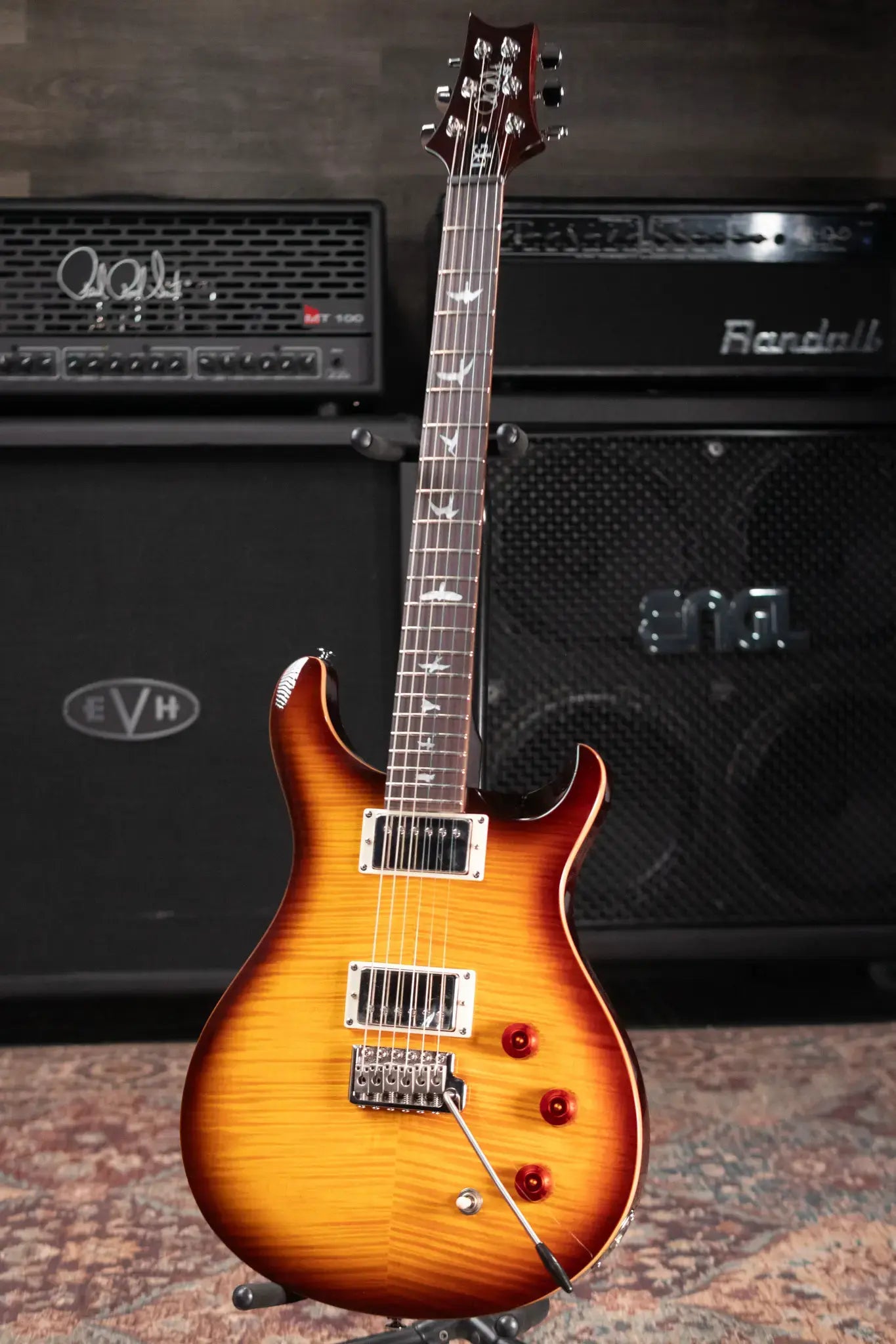 PRS SE DGT David Grissom Electric Guitar - McCarty Tobacco Sunburst with Gig Bag