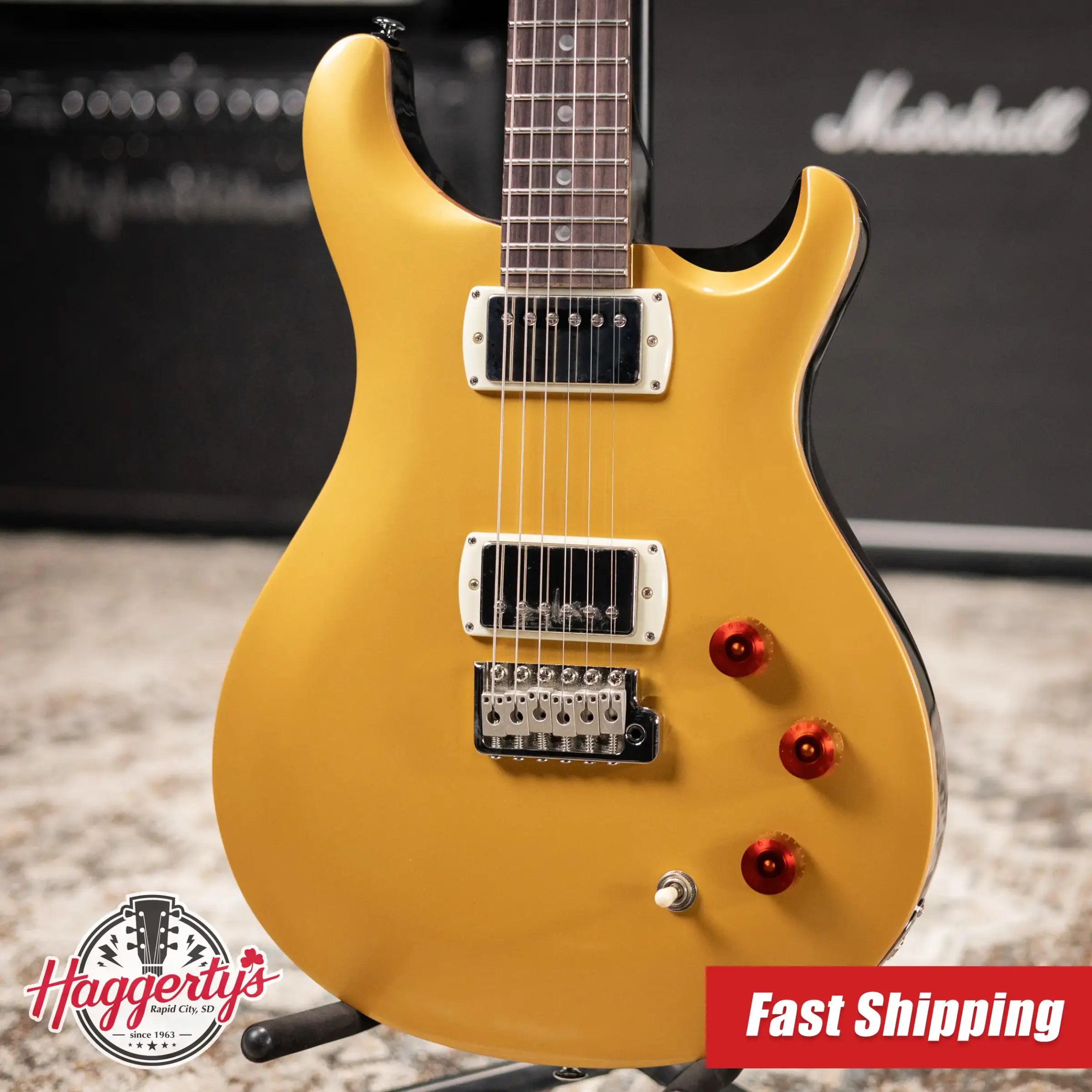 PRS SE David Grissom Electric Guitar - Gold Top with Gig Bag
