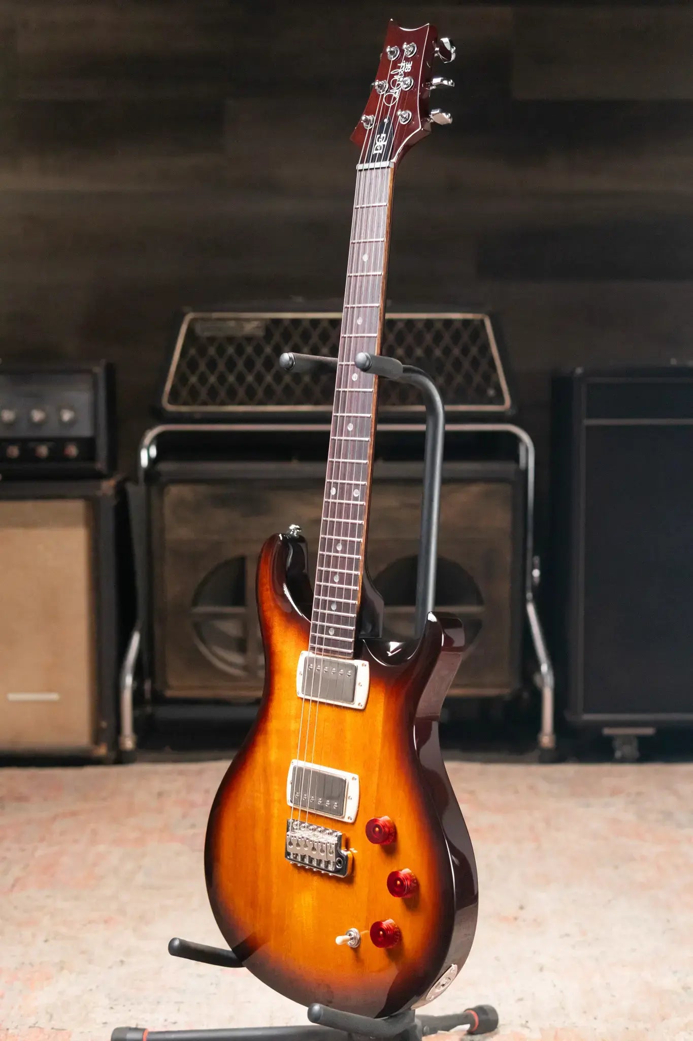 PRS SE David Grissom Standard Electric Guitar - McCarty Tobacco Sunburst with Gig Bag