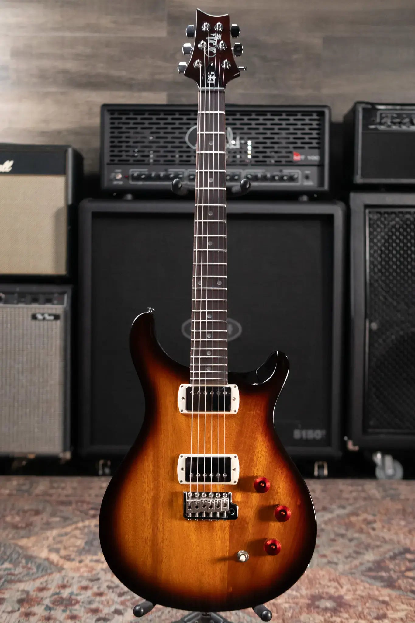 PRS SE David Grissom Standard Electric Guitar - McCarty Tobacco Sunburst with Gig Bag