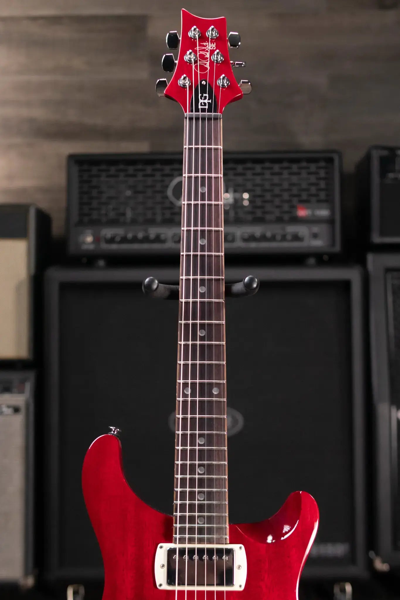 PRS SE David Grissom Standard Electric Guitar - Vintage Cherry with Gig Bag