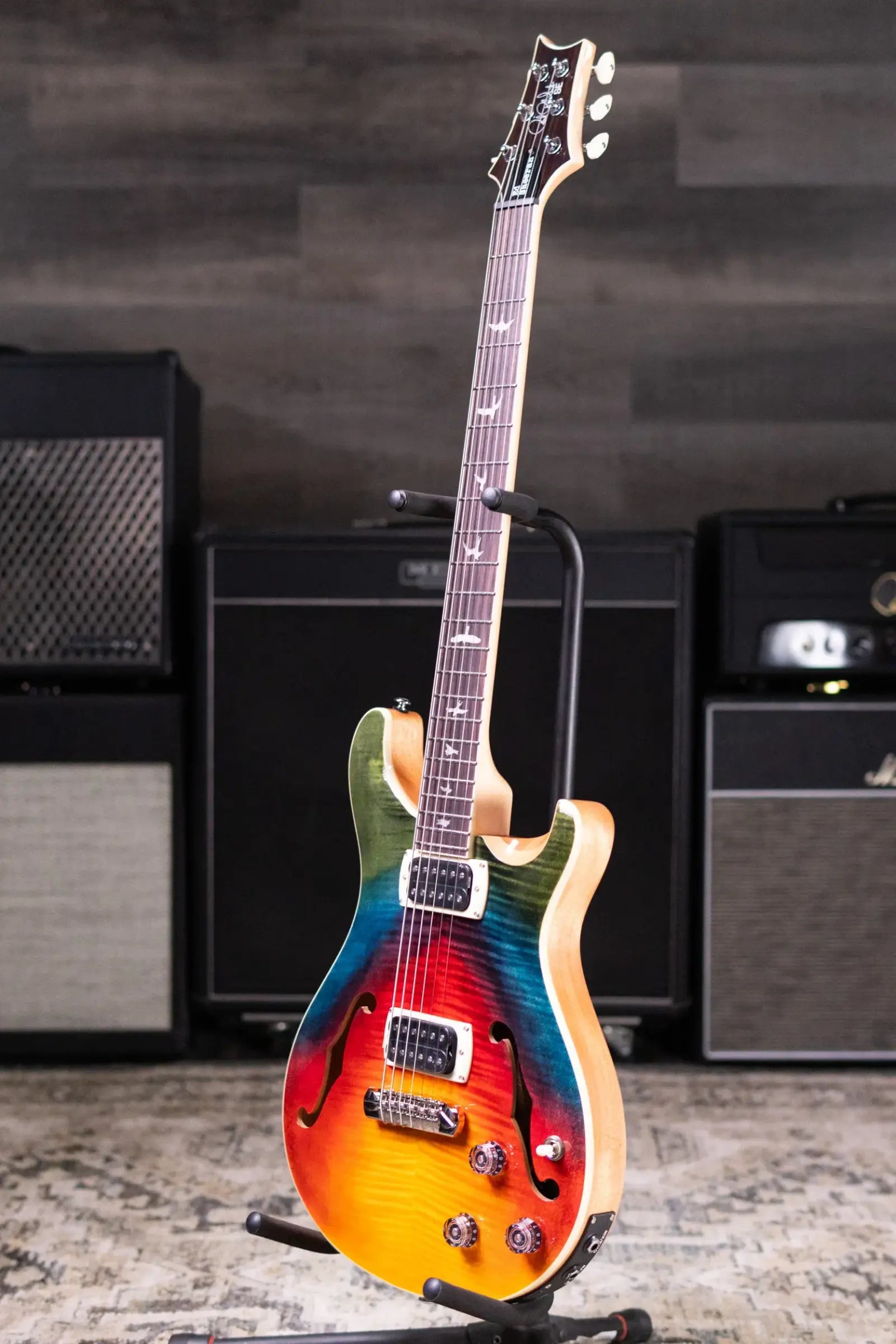 PRS SE Ed Sheeran Hollowbody I Baritone Piezo Electric Guitar - Prism with Gig Bag