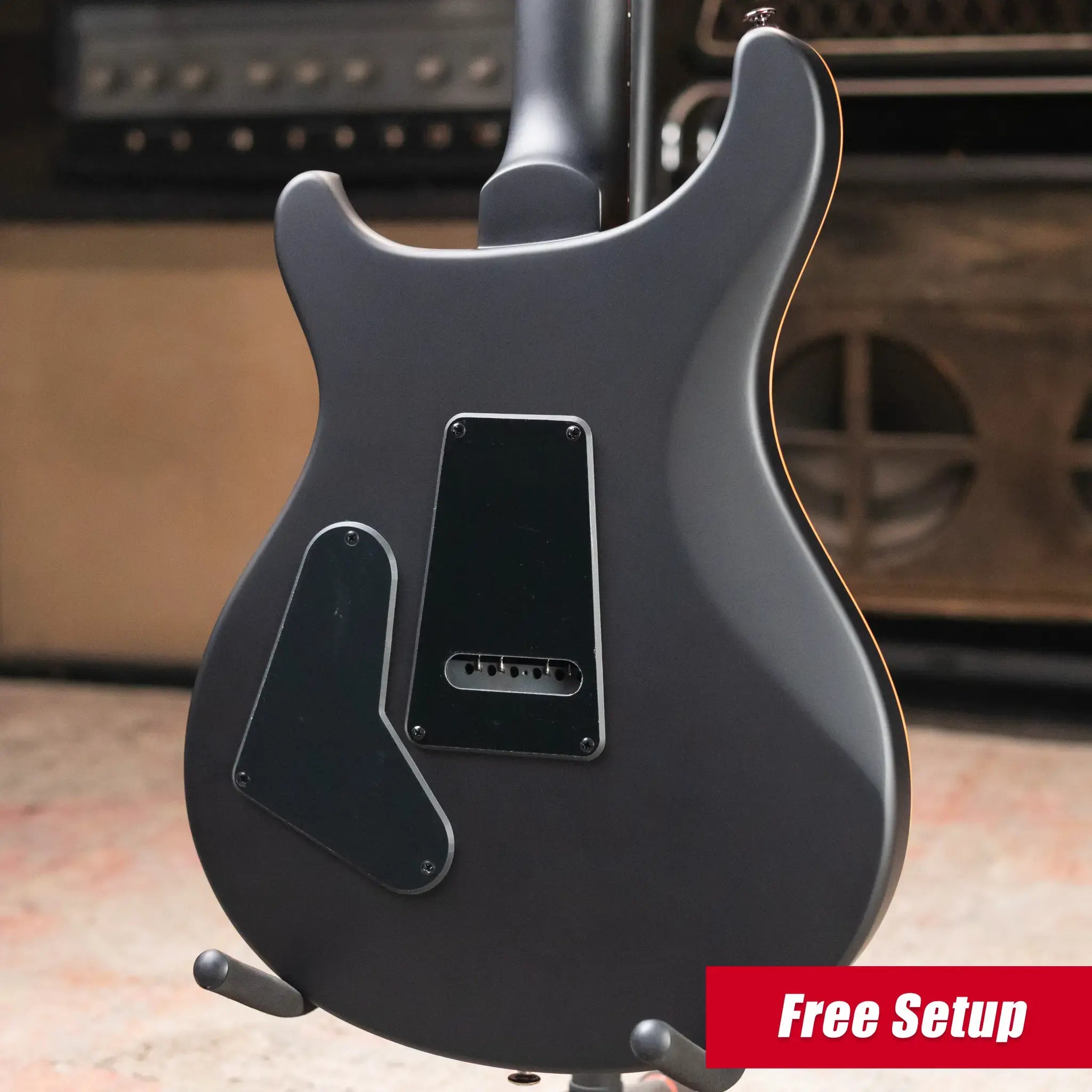 PRS SE "Exotic" Custom 24-08 Poplar Burl Electric Guitar - Charcoal Cherry Midnight Burst with Gig Bag