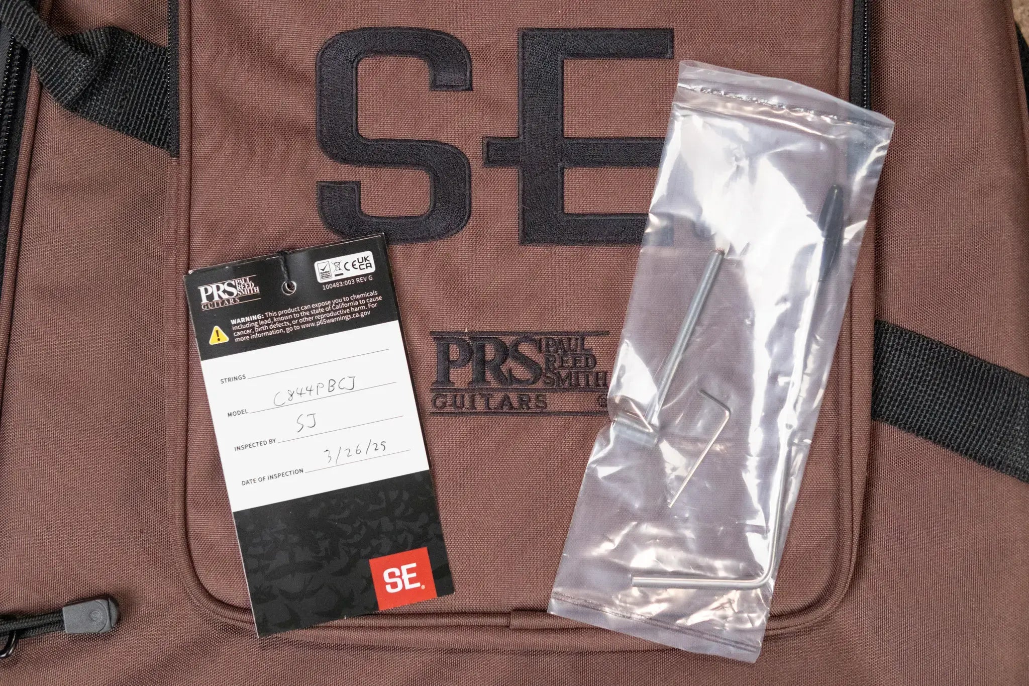 PRS SE "Exotic" Custom 24-08 Poplar Burl Electric Guitar - Charcoal Cherry Midnight Burst with Gig Bag