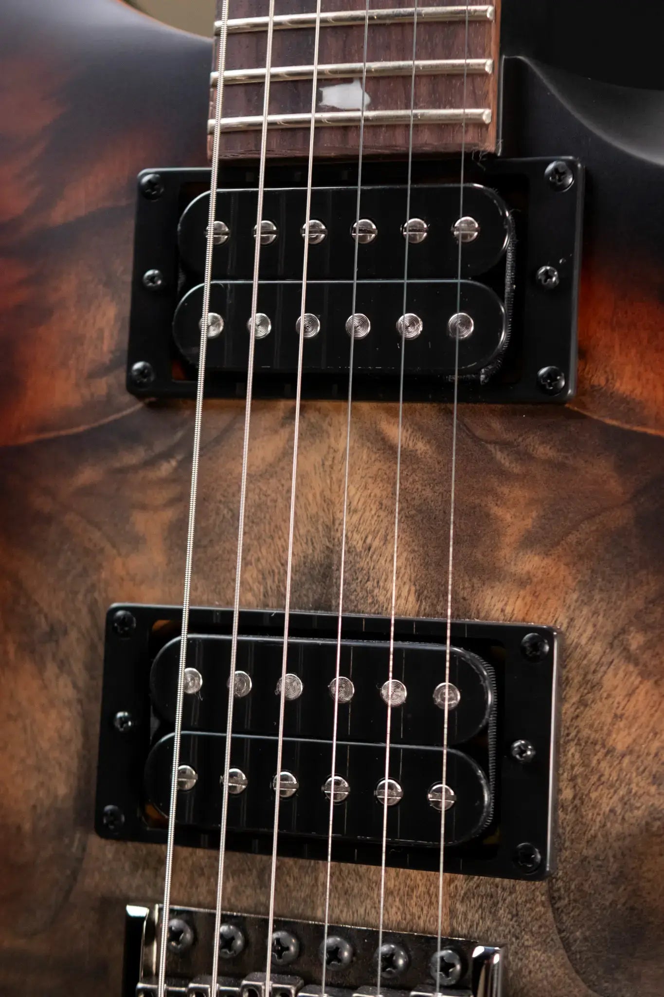 PRS SE "Exotic" Custom 24-08 Poplar Burl Electric Guitar - Charcoal Cherry Midnight Burst with Gig Bag