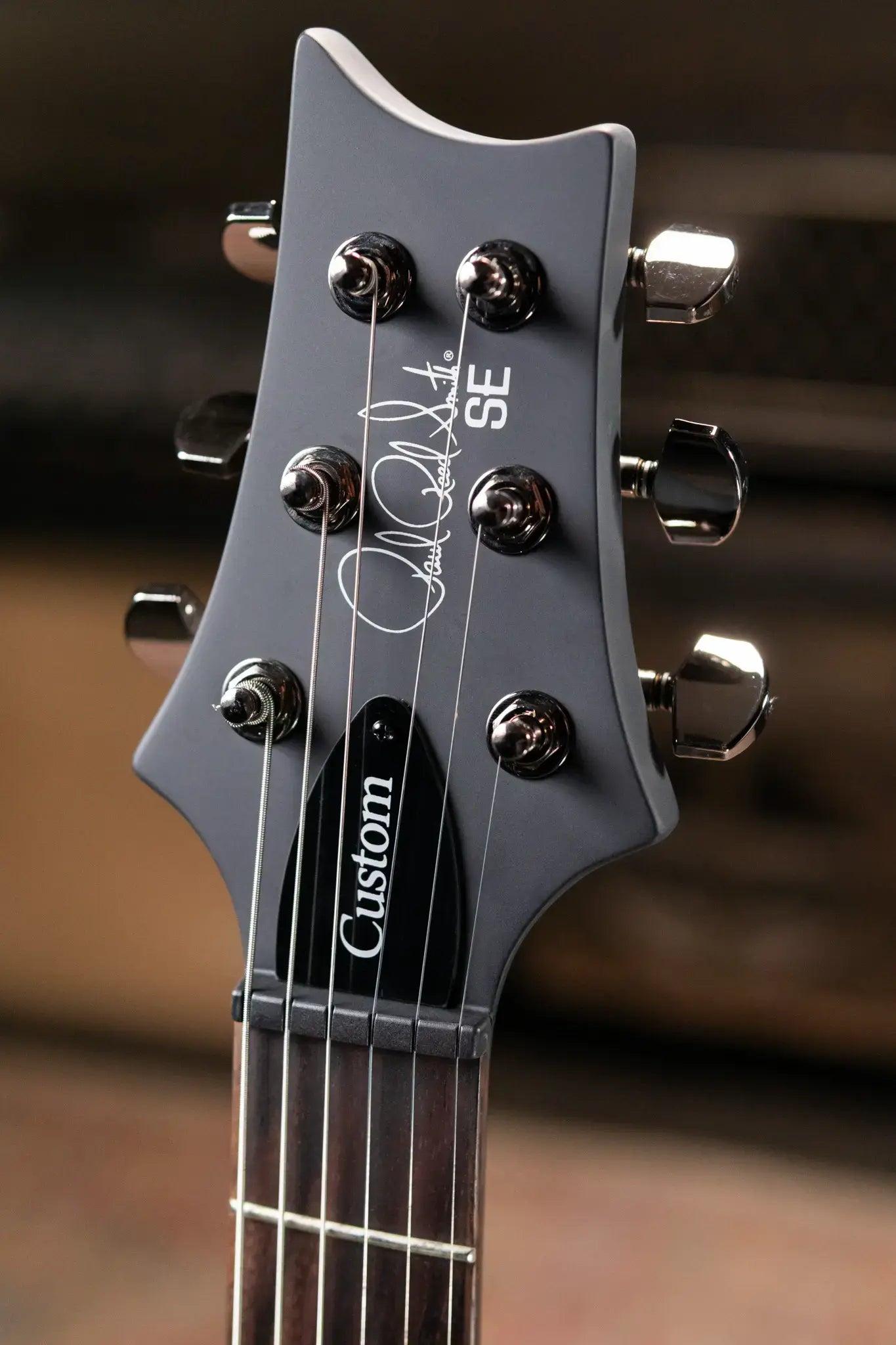 PRS SE "Exotic" Custom 24-08 Poplar Burl Electric Guitar - Lake Blue Midnight Burst with Gig Bag