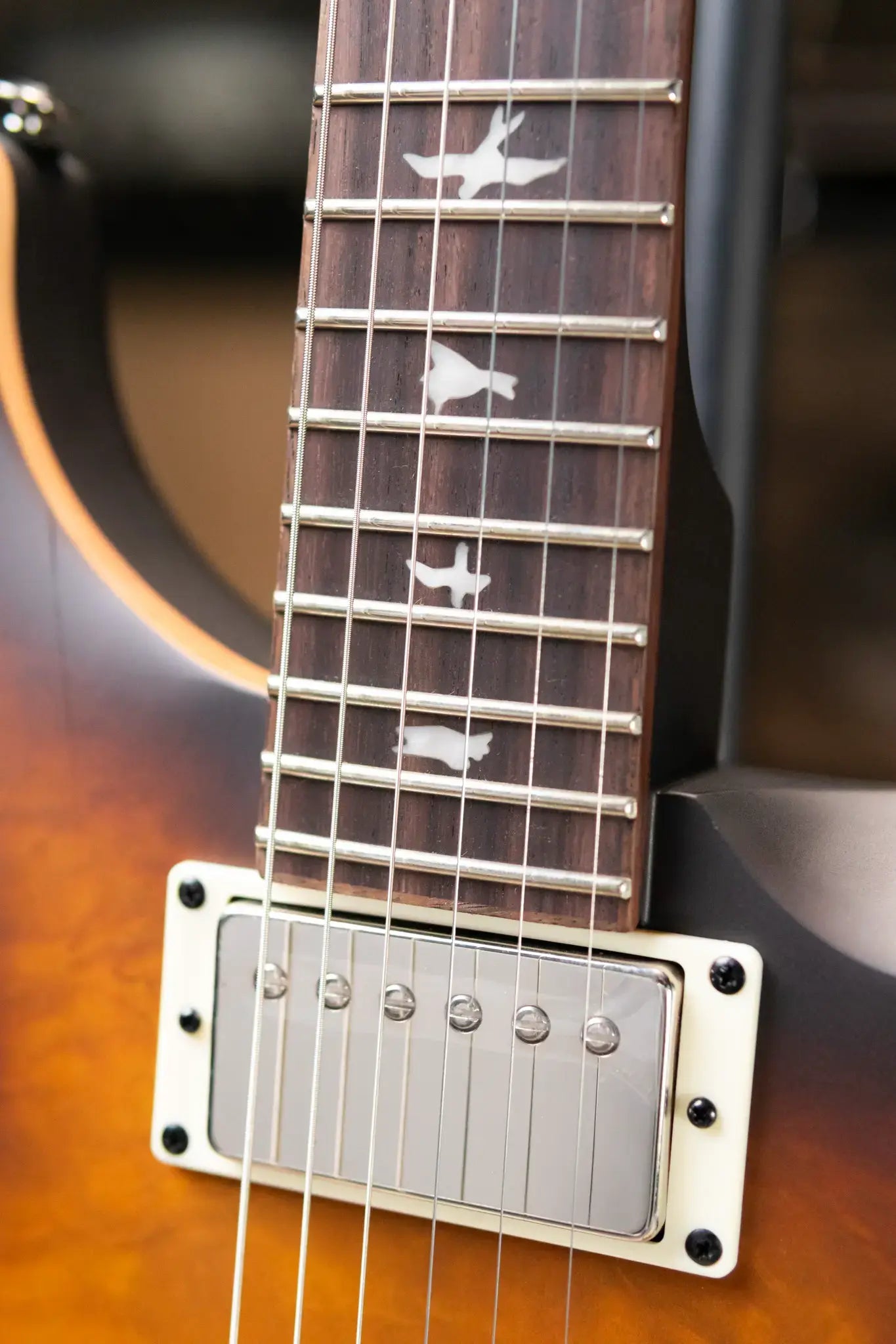 PRS SE Exotic David Grissom Signature Electric Guitar - Laurel Burl McCarty Tobacco Sunburst with Gig Bag