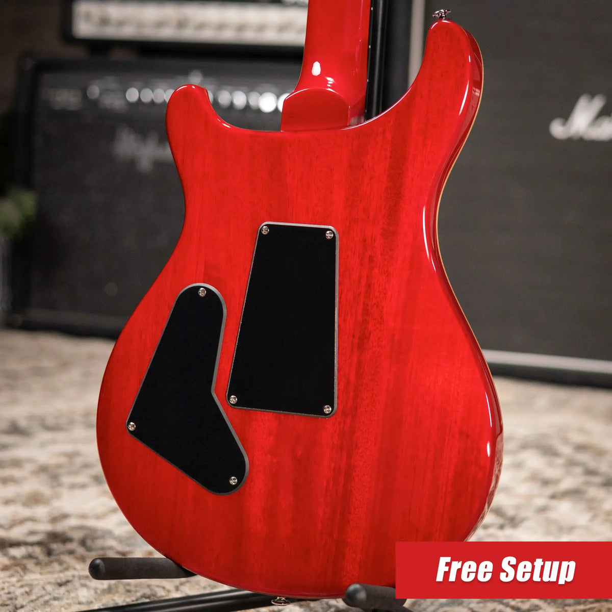 PRS SE "Floyd" Custom 24 Electric Guitar - Charcoal Cherry Burst with Gig Bag - Demo