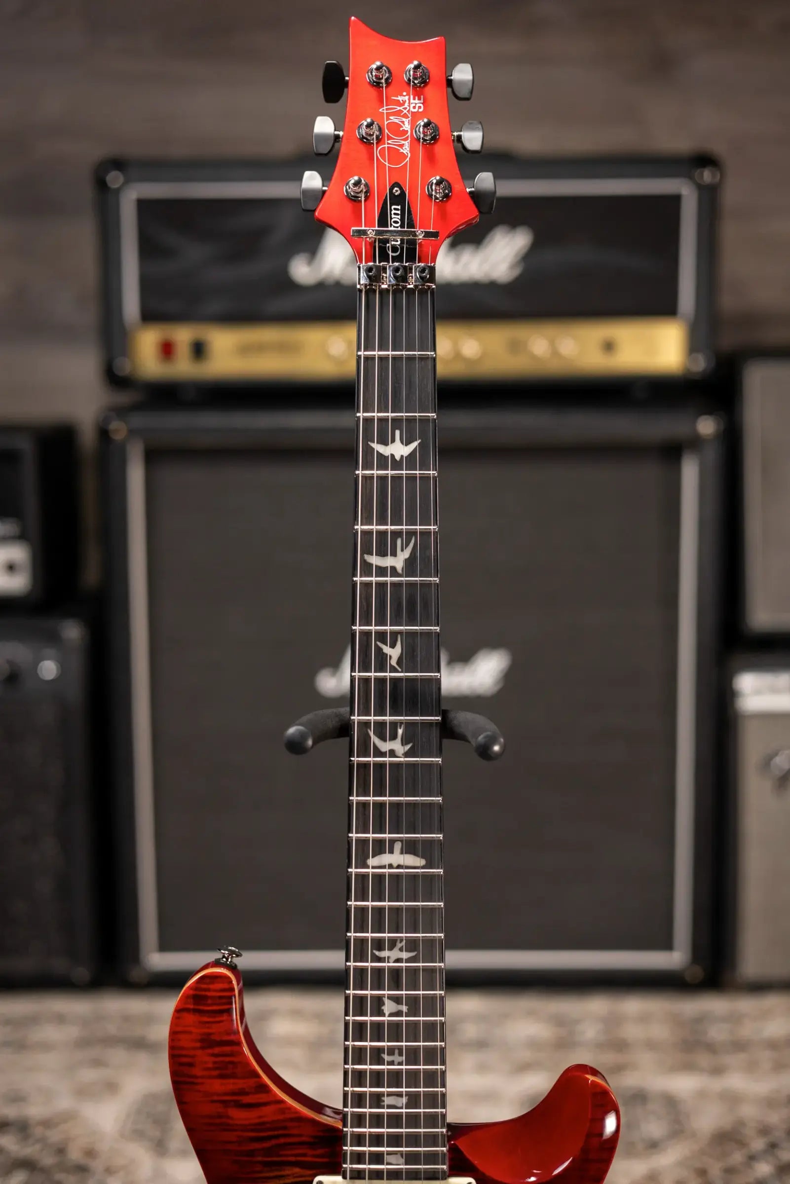 PRS SE "Floyd" Custom 24 Electric Guitar - Charcoal Cherry Burst with Gig Bag