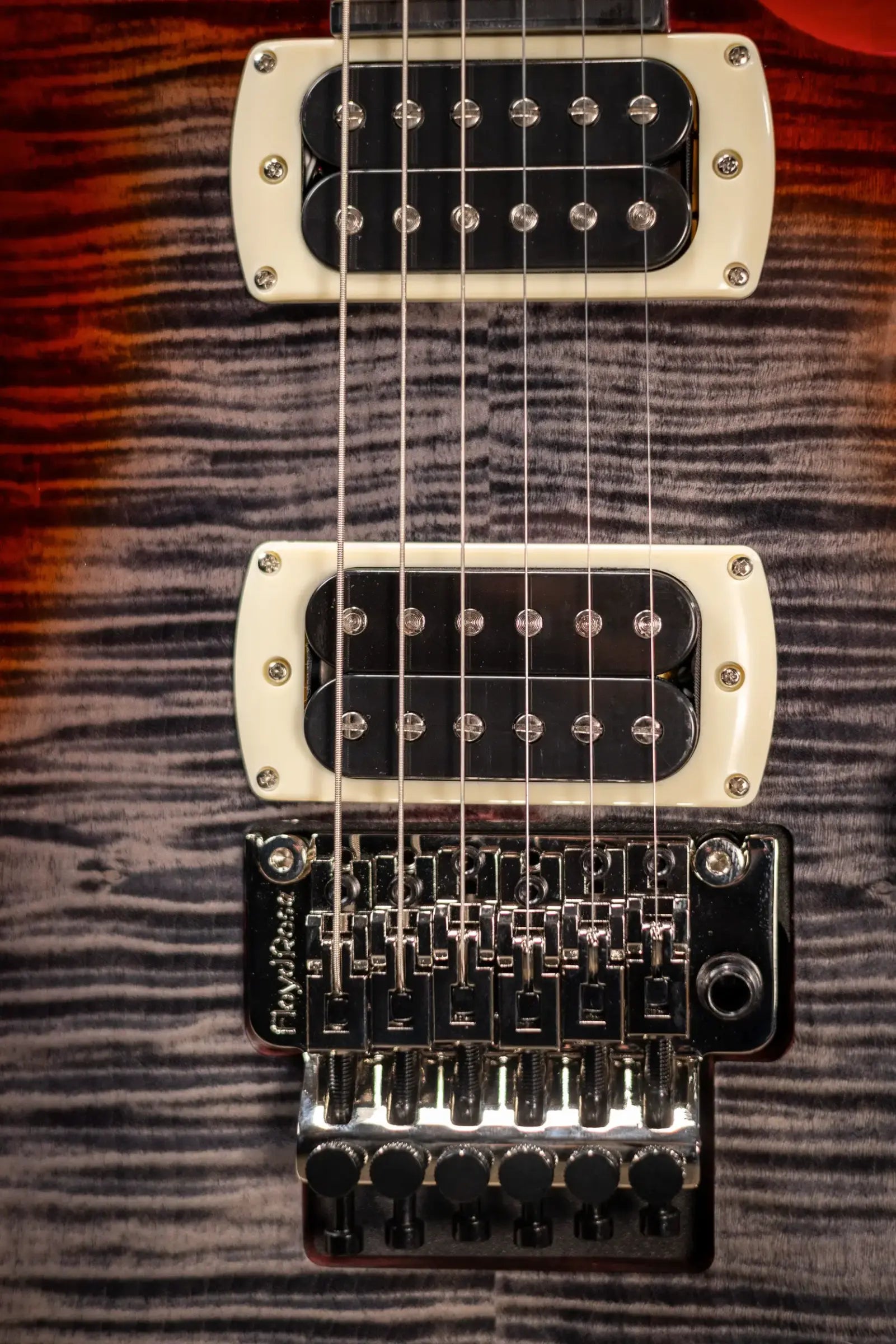 PRS SE "Floyd" Custom 24 Electric Guitar - Charcoal Cherry Burst with Gig Bag