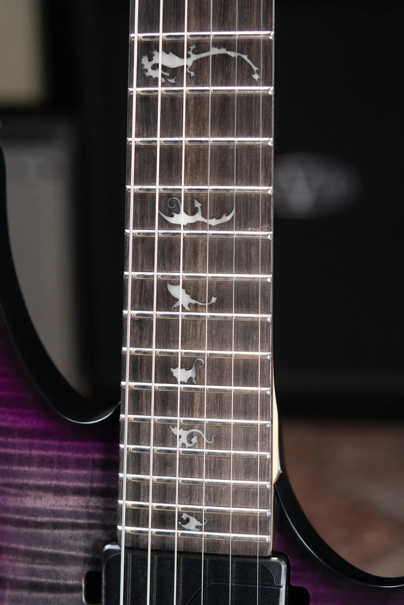 PRS SE Herman Li Signature Chleo Electric Guitar - Charcoal Purple Burst with Gig Bag