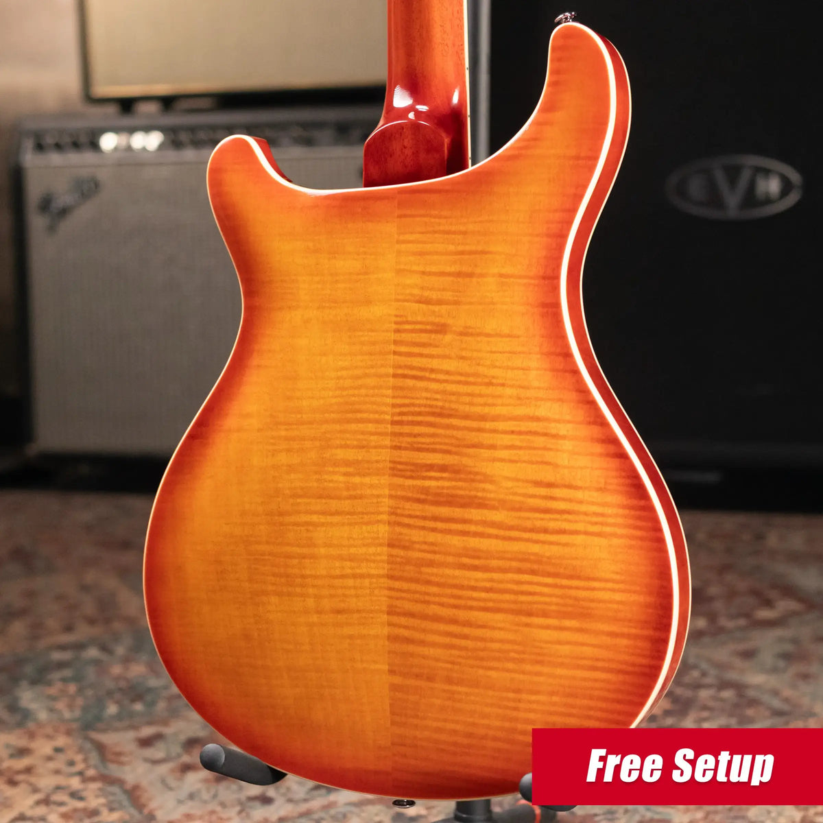 PRS SE Hollowbody II Piezo Electric Guitar - Vintage Sunburst with Gig Bag - Demo