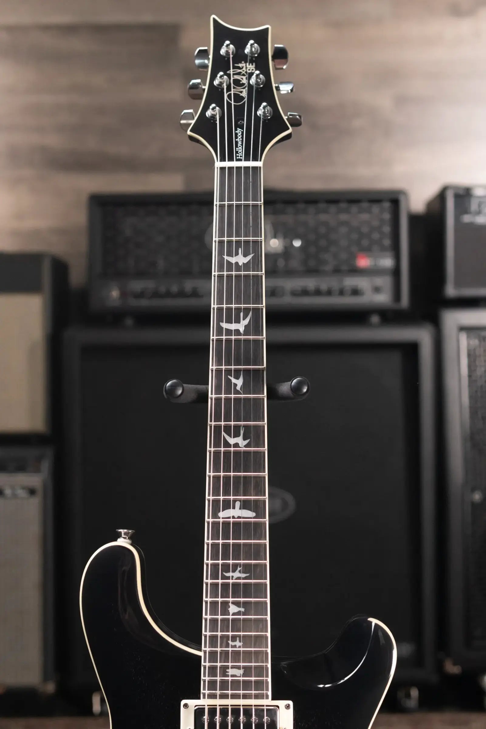 PRS SE Hollowbody Standard Electric Guitar - Dog Hair Smokeburst with Hardshell Case