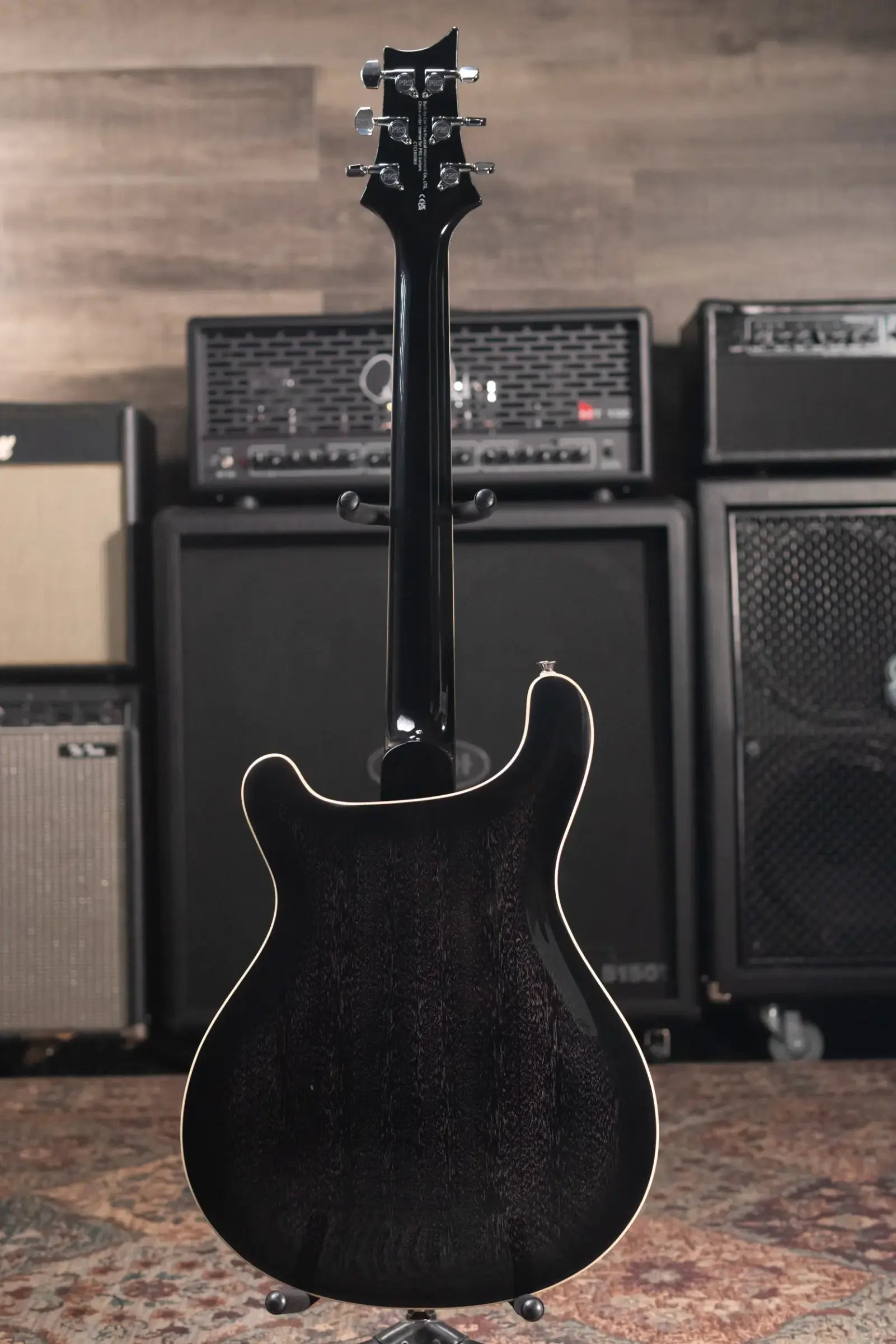 PRS SE Hollowbody Standard Electric Guitar - Dog Hair Smokeburst with Hardshell Case