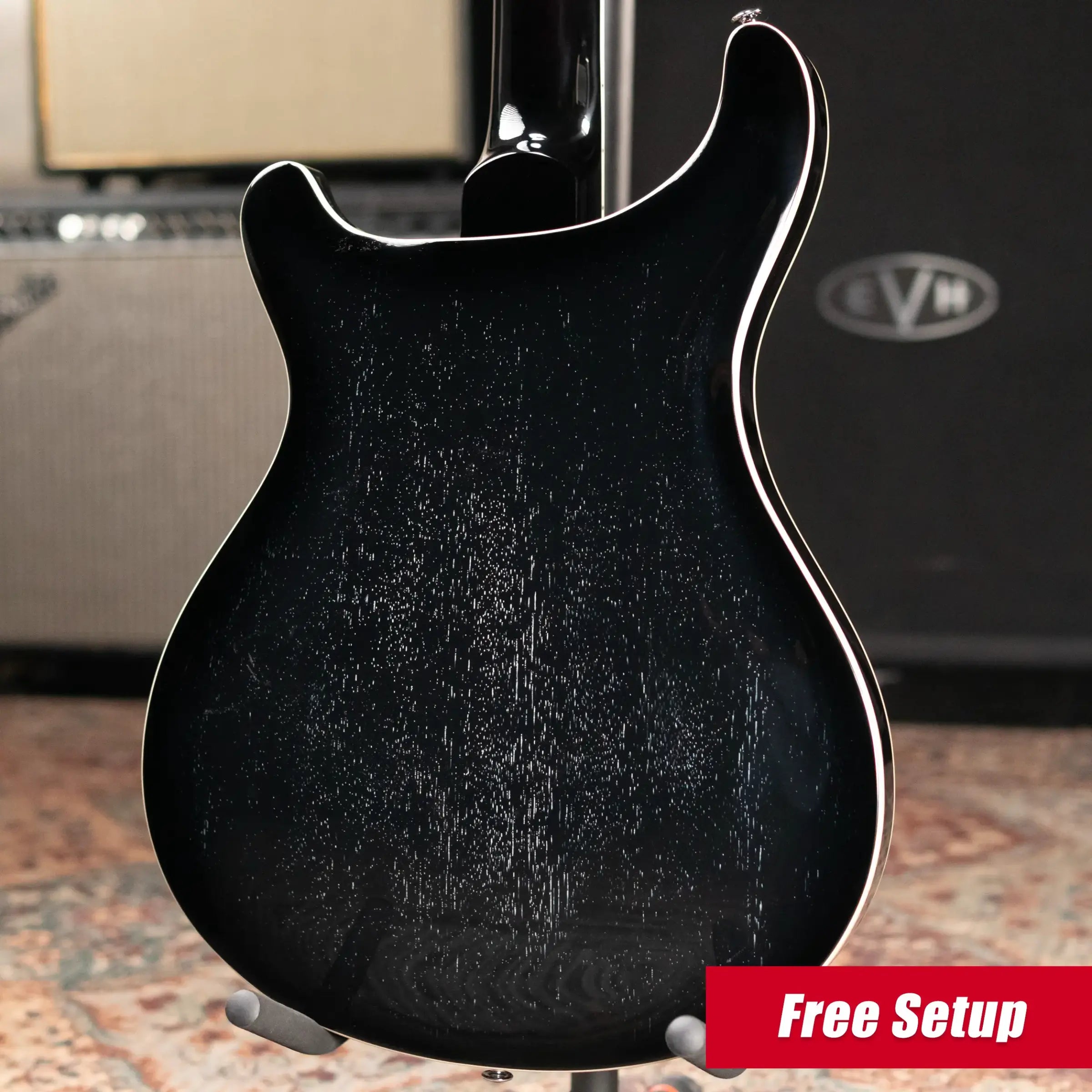 PRS SE Hollowbody Standard Electric Guitar - Dog Hair Smokeburst with Hardshell Case