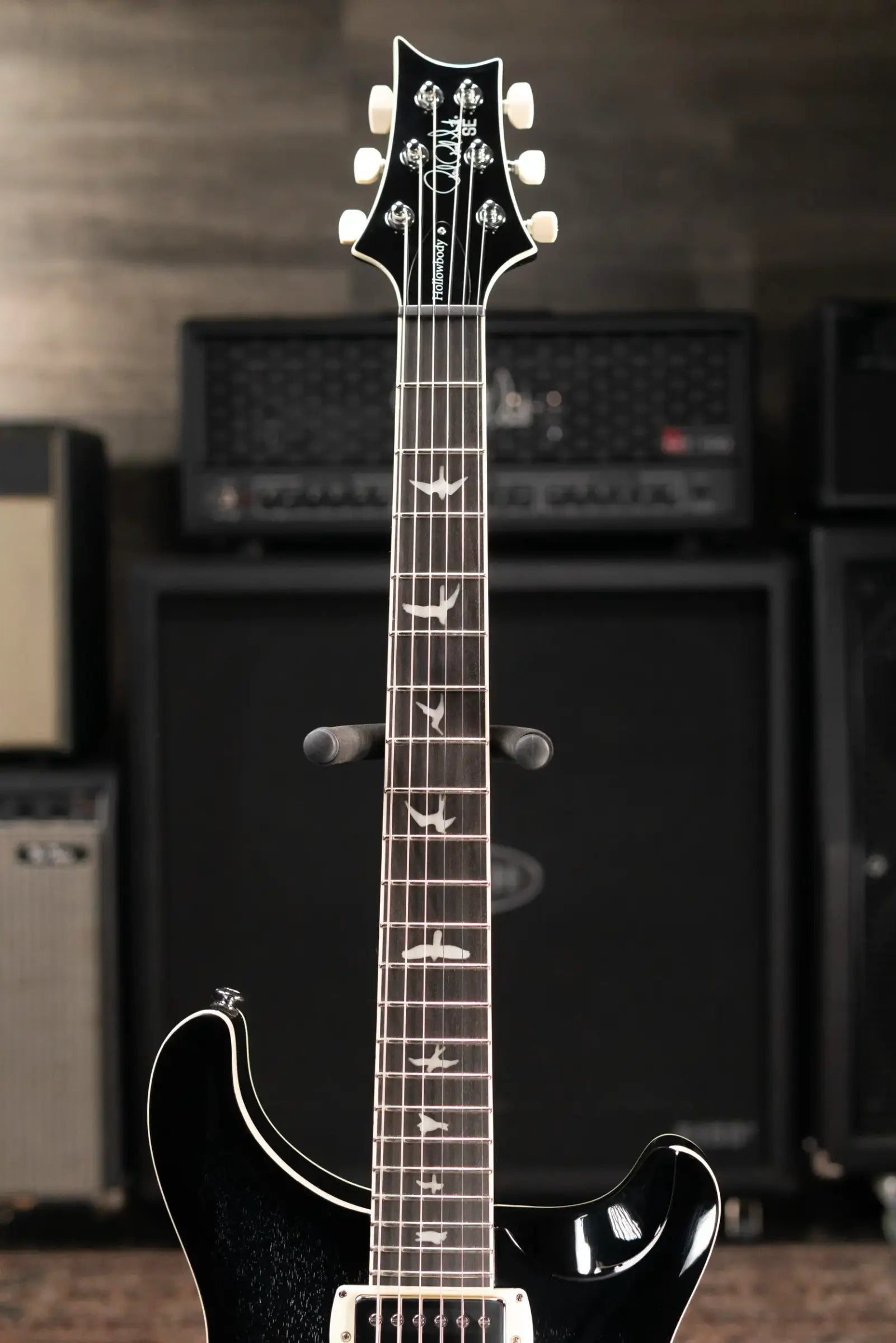 PRS SE Hollowbody Standard Electric Guitar - Dog Hair Smokeburst with Hardshell Case