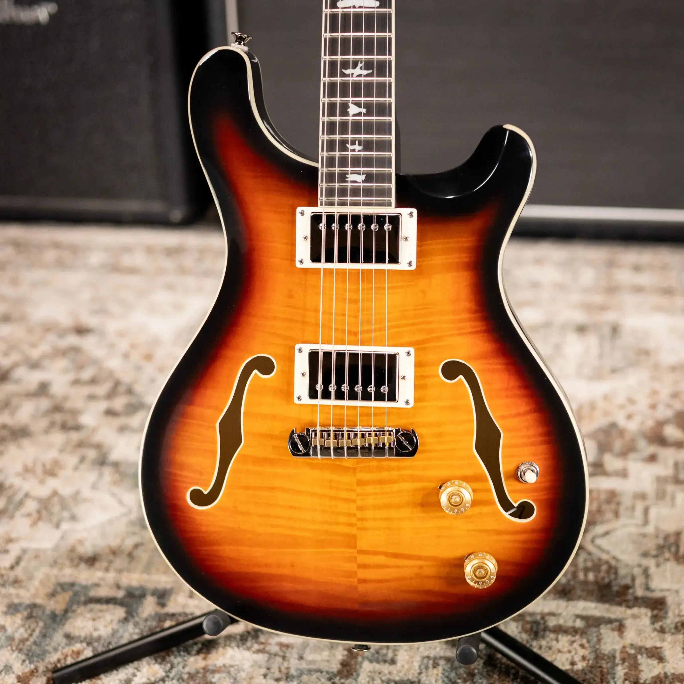 PRS SE Hollowbody Standard Electric Guitar - McCarty Sunburst with Hardshell Case - Used