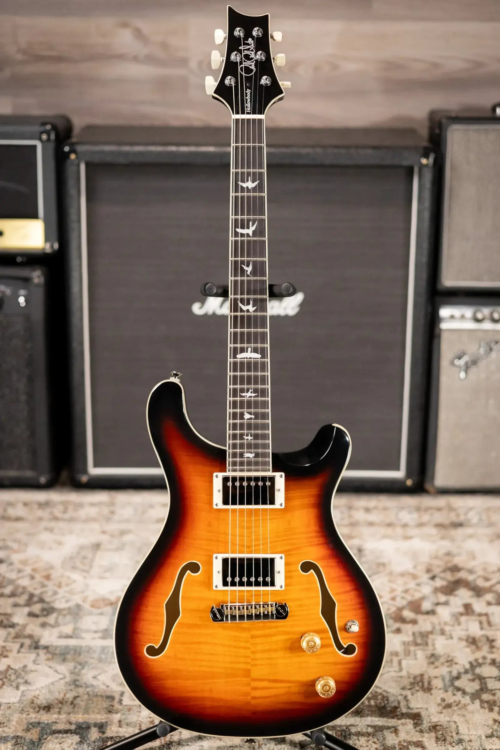PRS SE Hollowbody Standard Electric Guitar - McCarty Sunburst with Hardshell Case - Used