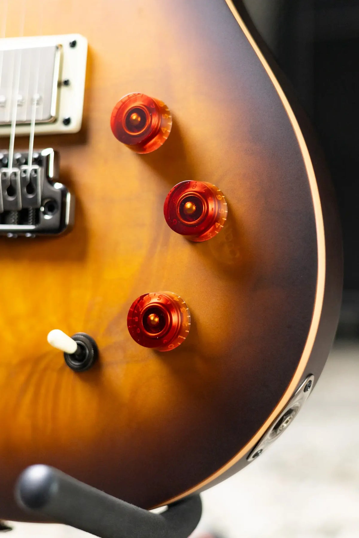 PRS SE Limited Edition David Grissom Exotic Burl Top Electric Guitar - McCarty Tobacco Sunburst with Gig Bag