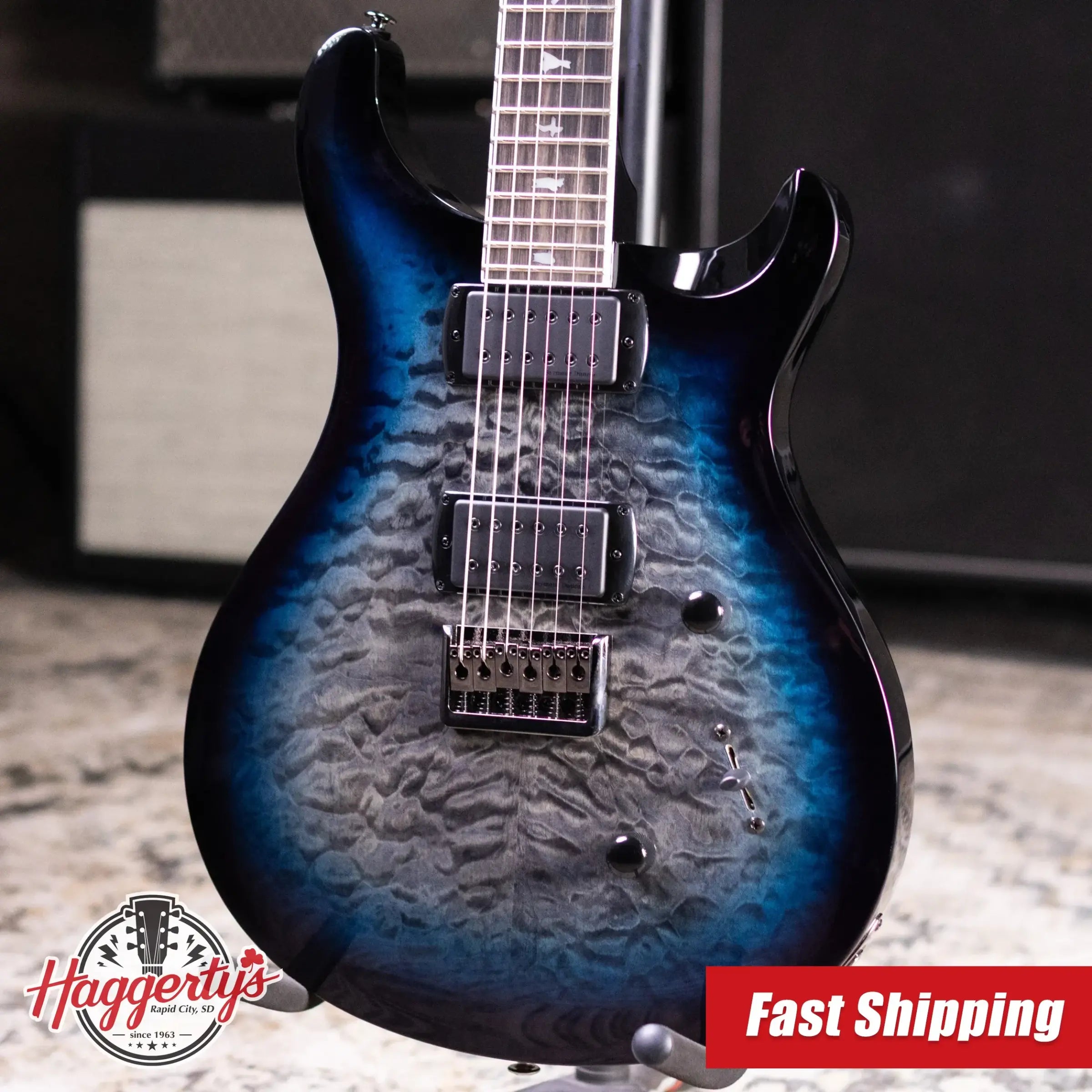 PRS SE Mark Holcomb Electric Guitar - Holcomb Blue Burst with Gig Bag