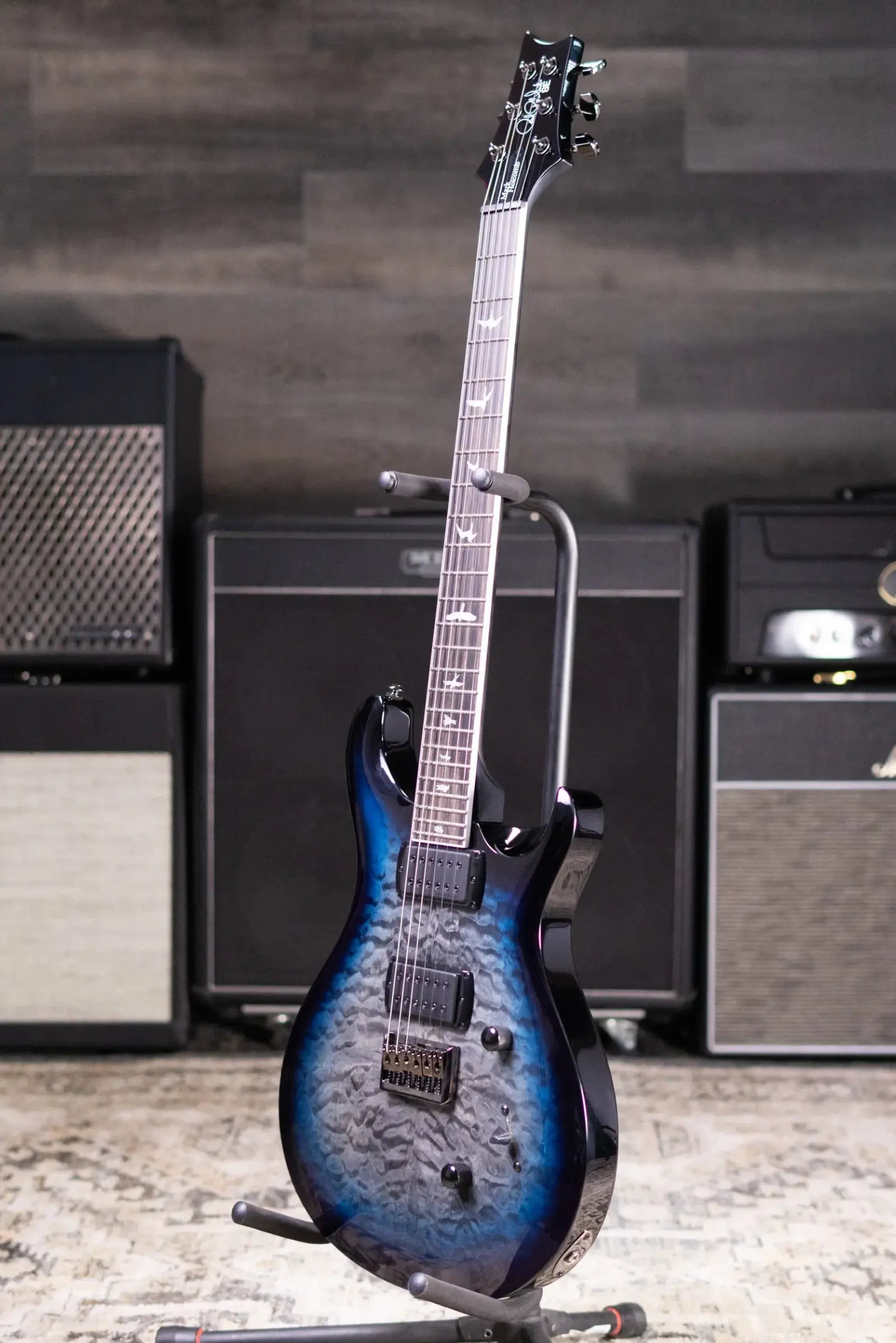 PRS SE Mark Holcomb Electric Guitar - Holcomb Blue Burst with Gig Bag