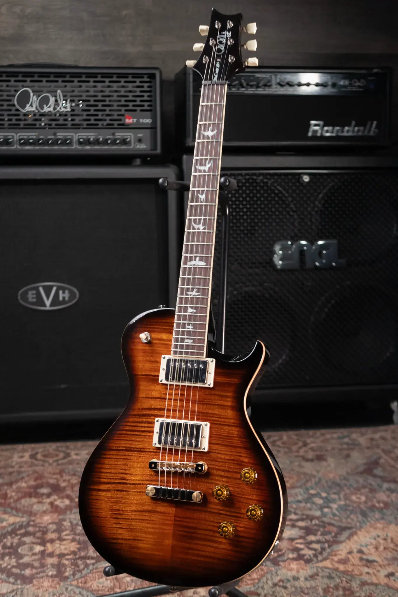 PRS SE McCarty 594 Singlecut Electric Guitar - Black Gold Sunburst with Gig Bag