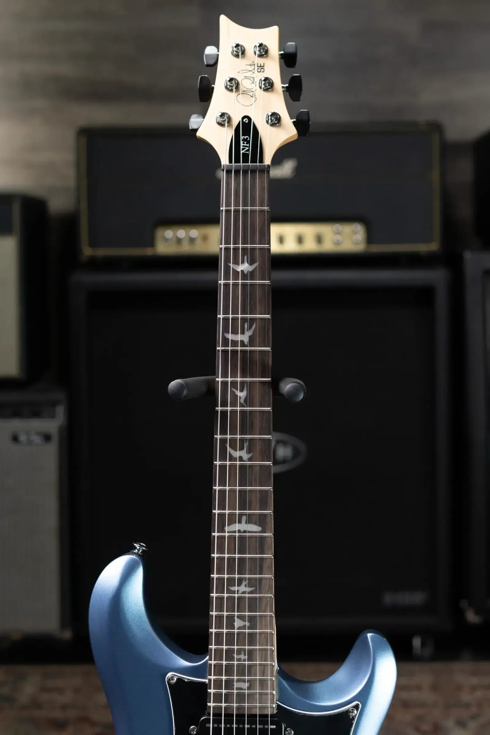 PRS SE NF3 Electric Guitar - Ice Blue Metallic with Gig Bag