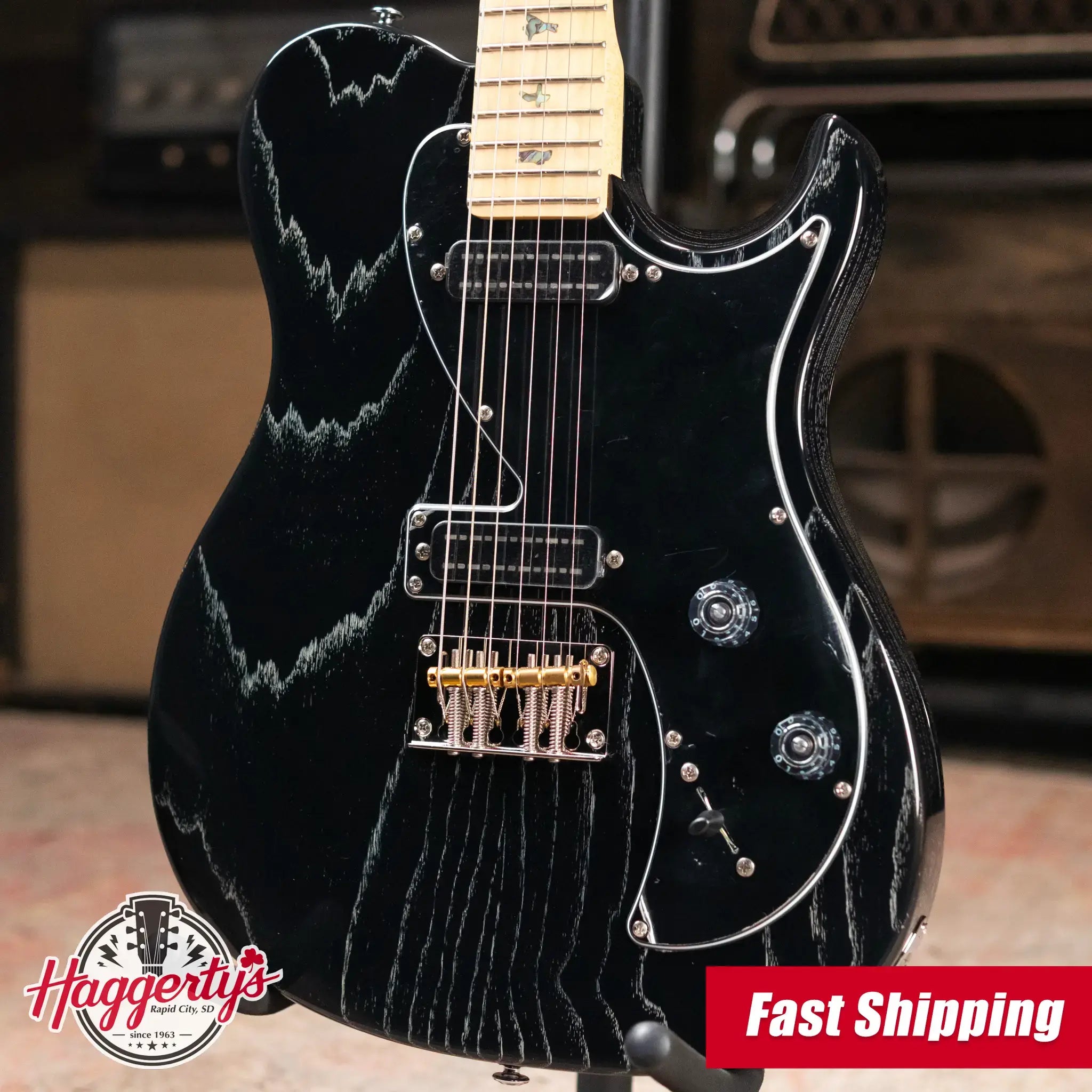 PRS SE NF53 Bolt-On Electric Guitar - Black Doghair with Gig Bag