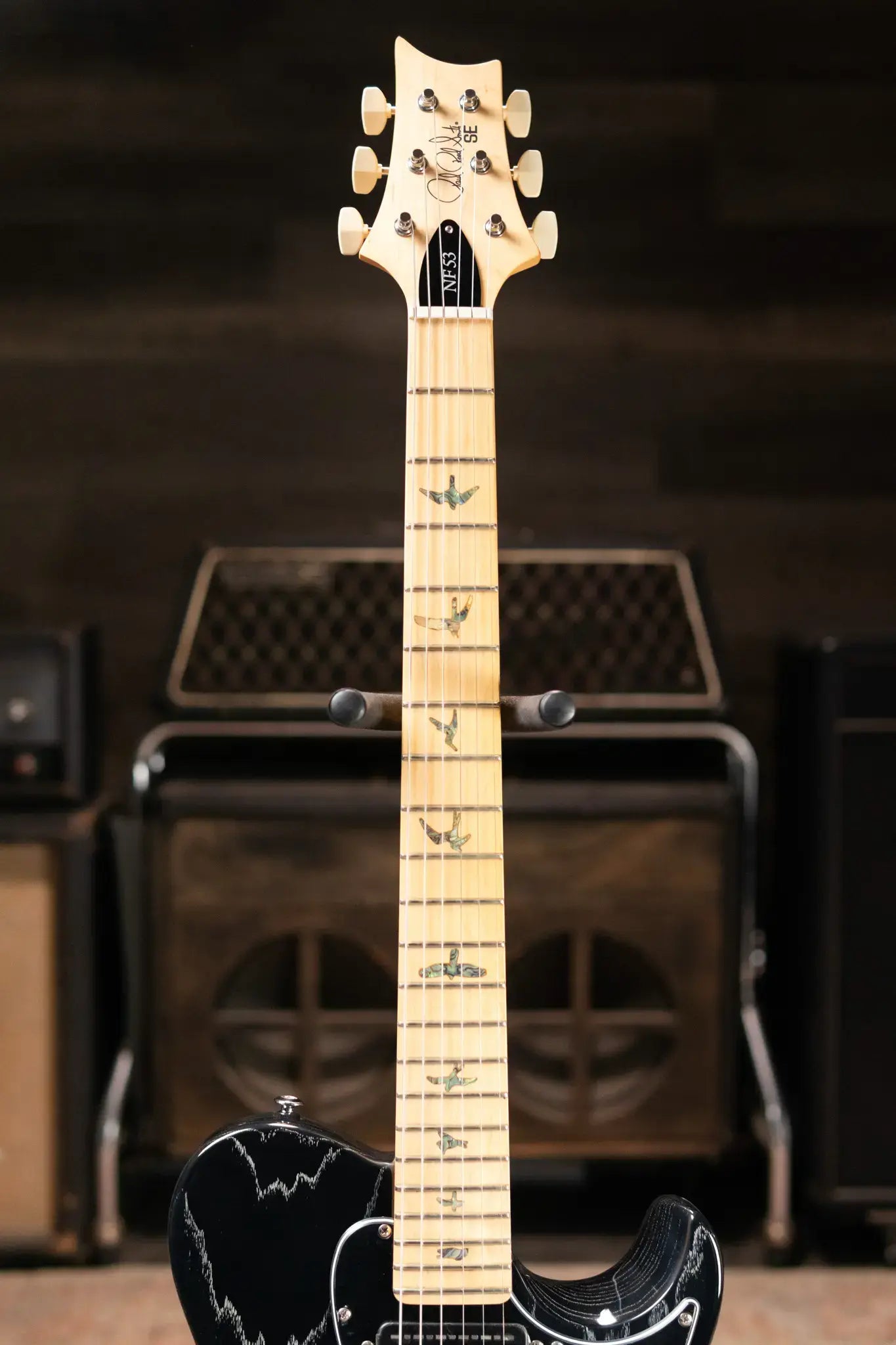 PRS SE NF53 Bolt-On Electric Guitar - Black Doghair with Gig Bag