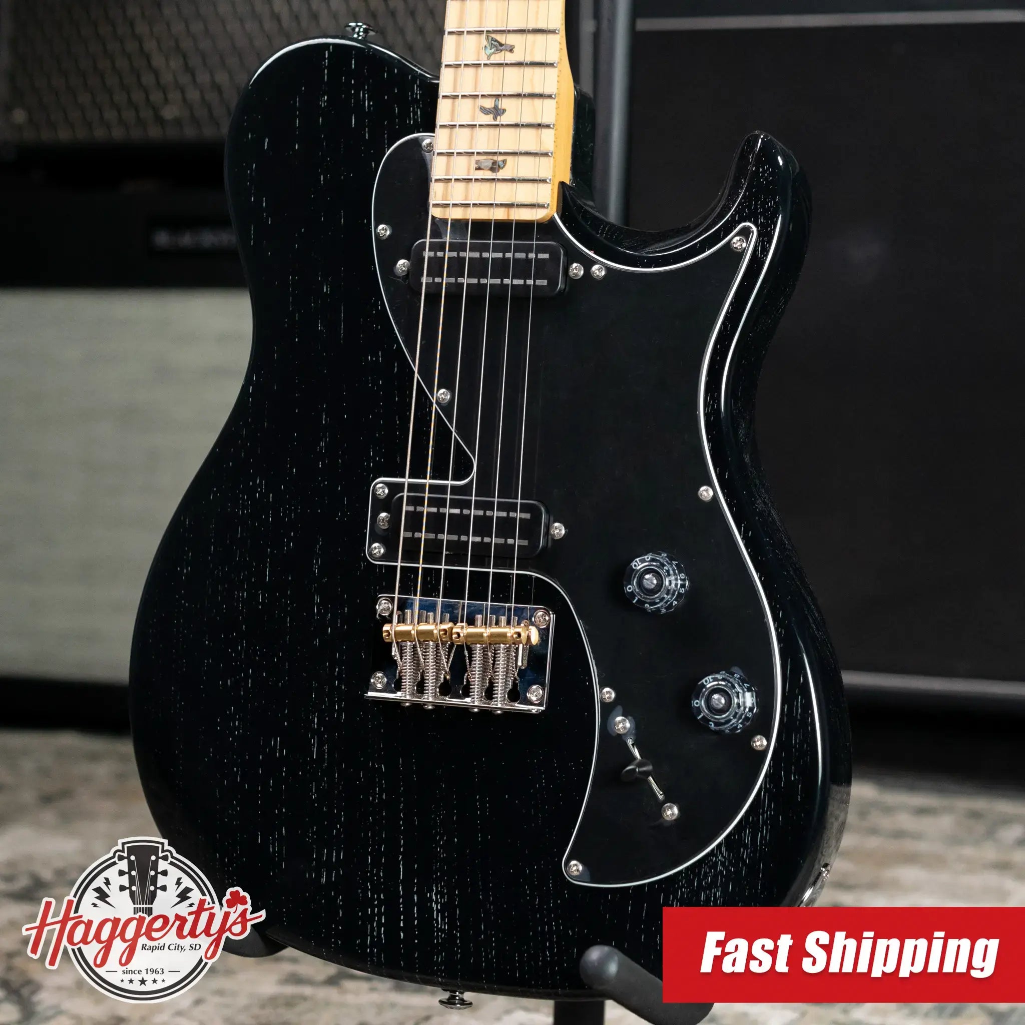 PRS SE NF53 Electric Guitar - Black Doghair with Gig Bag