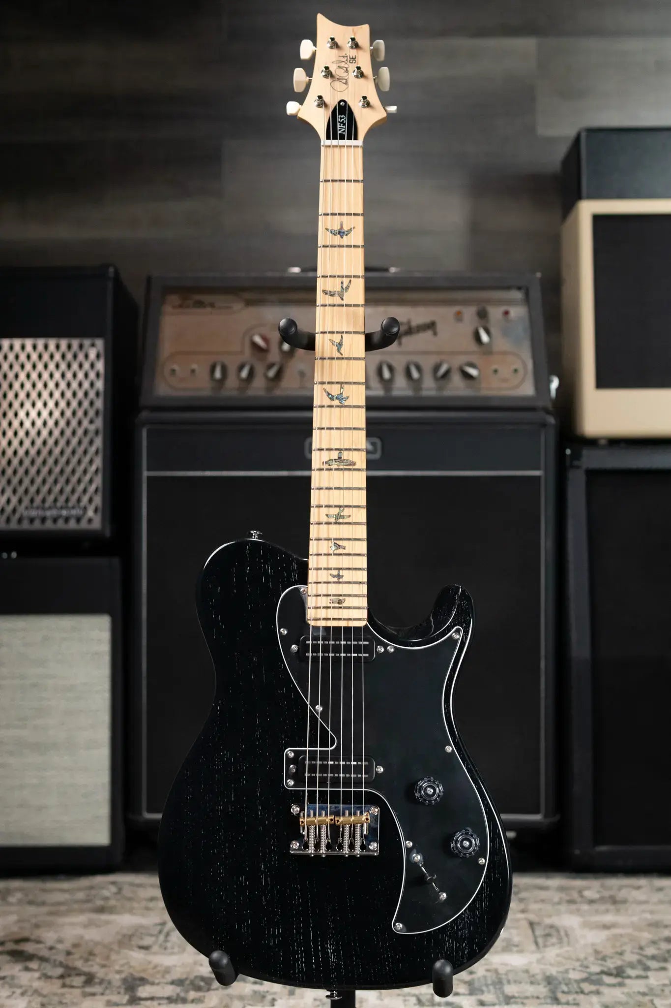 PRS SE NF53 Electric Guitar - Black Doghair with Gig Bag