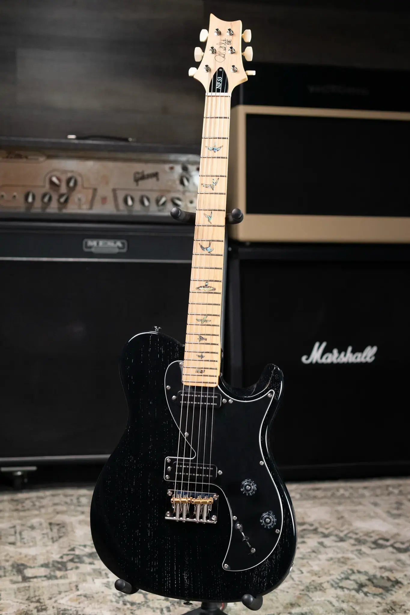 PRS SE NF53 Electric Guitar - Black Doghair with Gig Bag