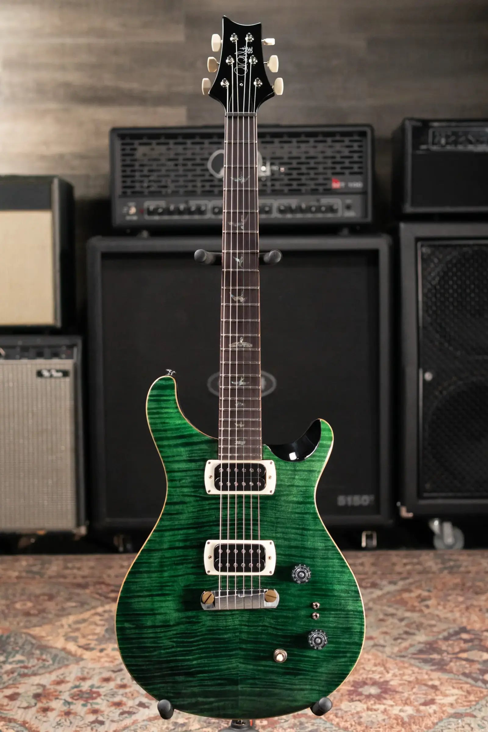 PRS SE Paul's Guitar Electric Guitar - Teal Black with Gig Bag