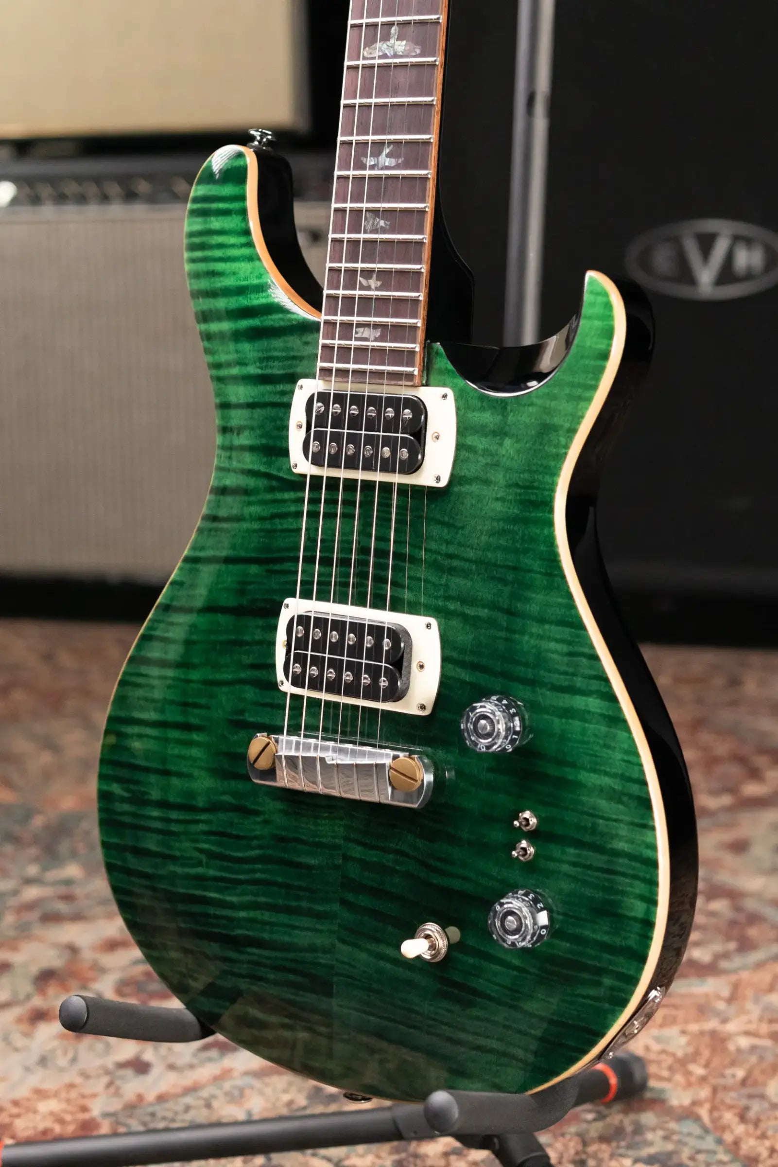 PRS SE Paul's Guitar Electric Guitar - Teal Black with Gig Bag