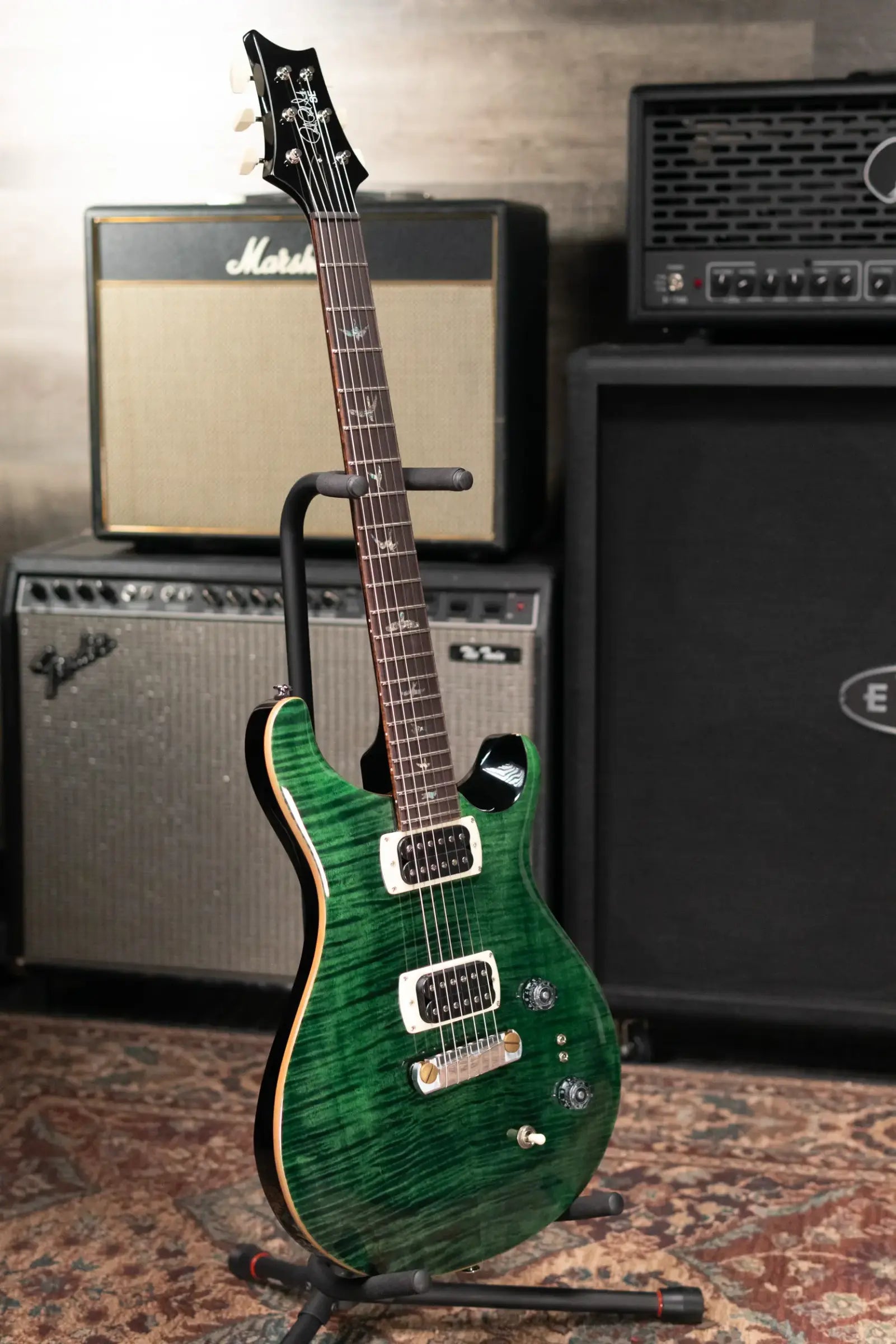 PRS SE Paul's Guitar Electric Guitar - Teal Black with Gig Bag