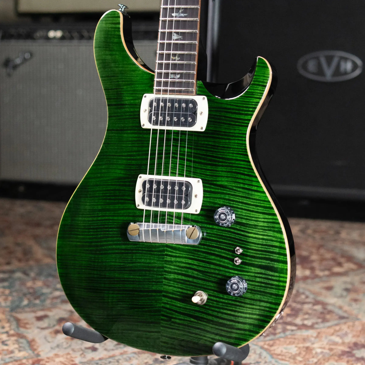 PRS SE Paul's Guitar Electric Guitar - Teal Black with Gig Bag - Demo