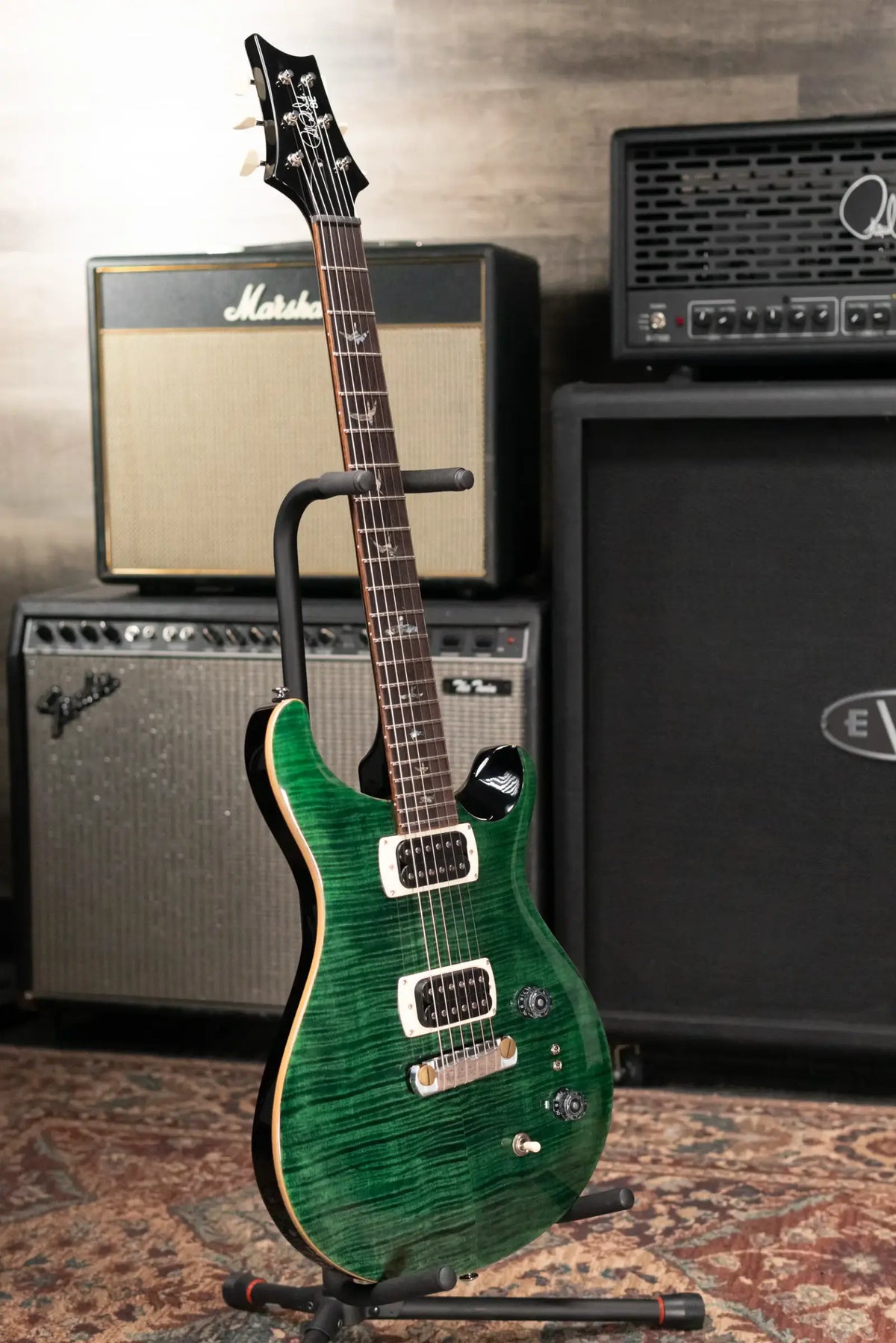 PRS SE Paul's Guitar Electric Guitar - Teal Black with Gig Bag