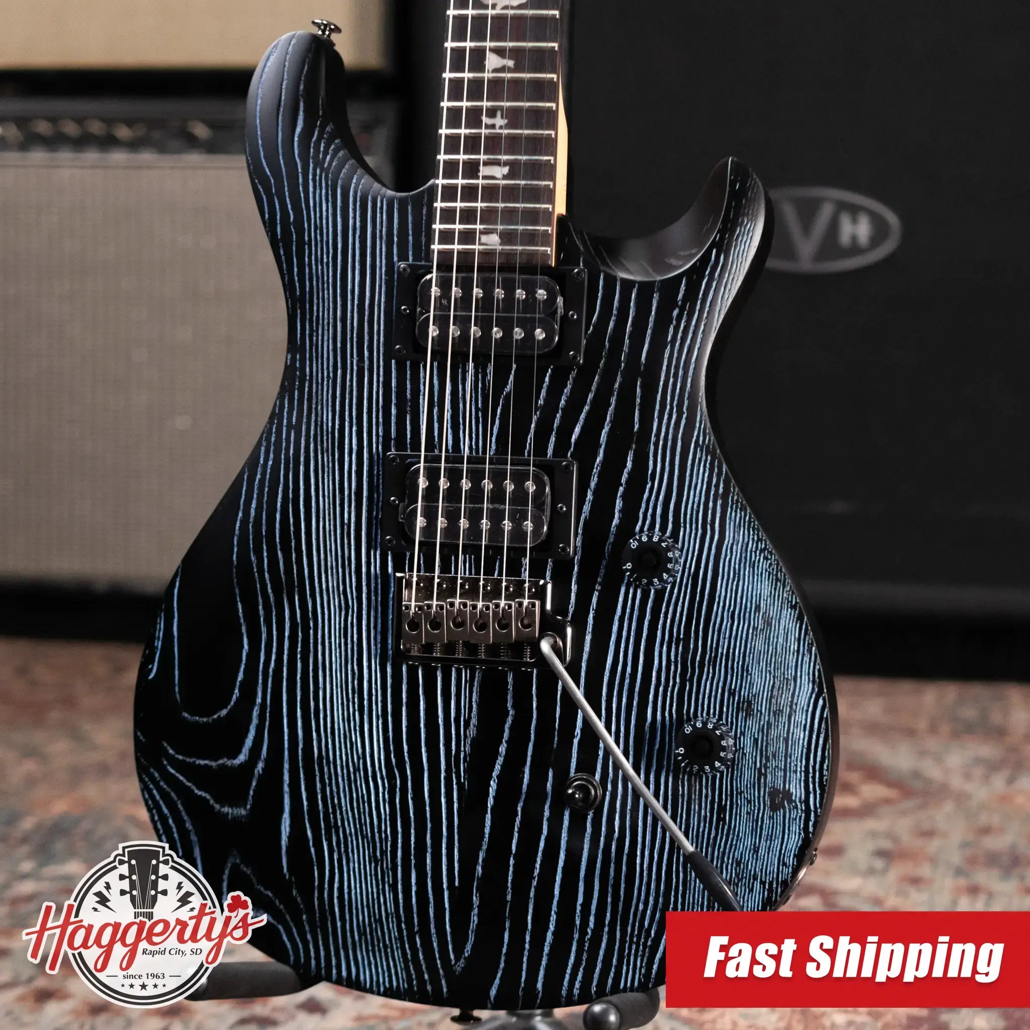 PRS SE Sandblasted CE 24 LTD Electric Guitar - Sandblasted Blue with Gig Bag