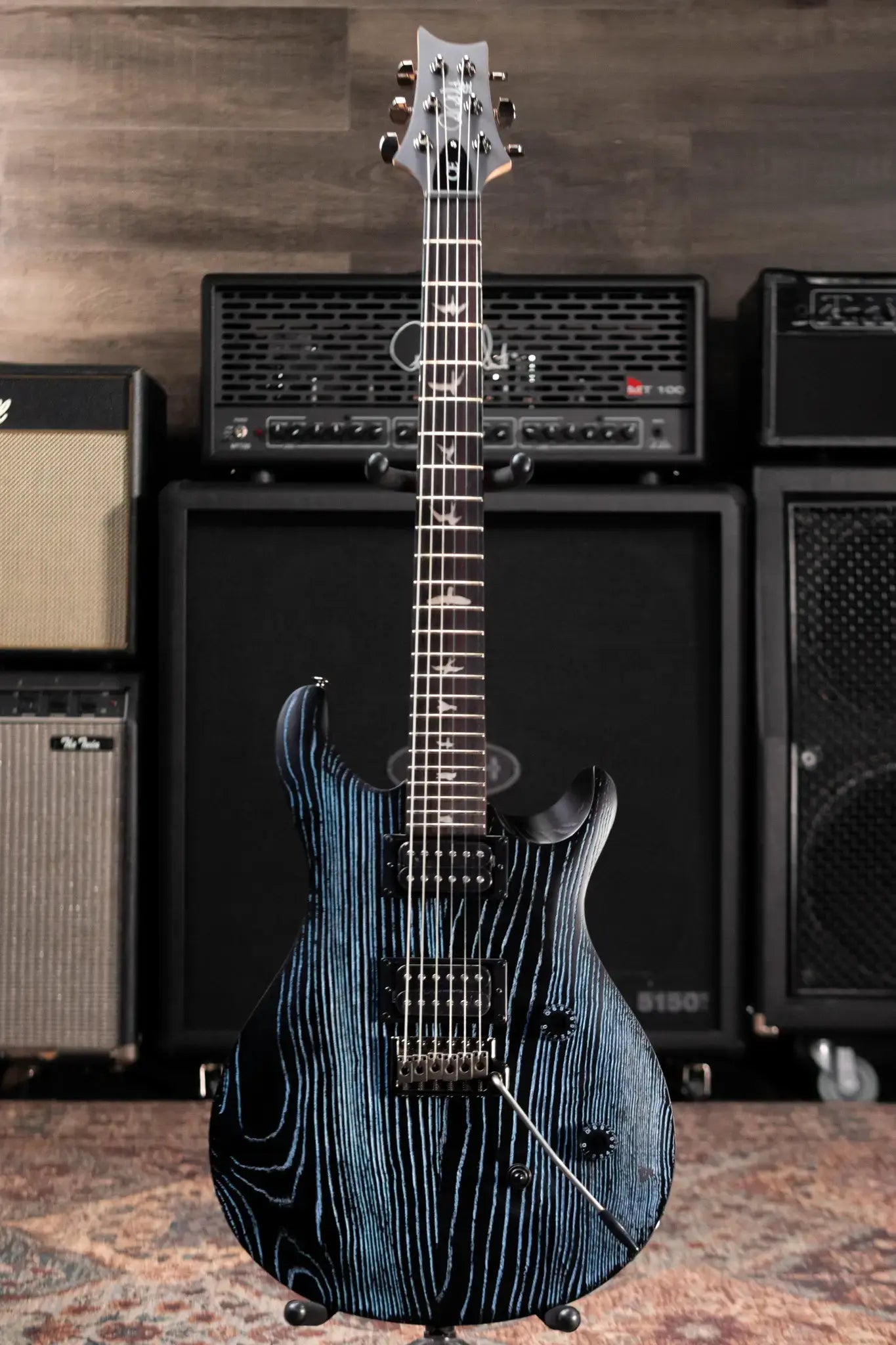 PRS SE Sandblasted CE 24 LTD Electric Guitar - Sandblasted Blue with Gig Bag
