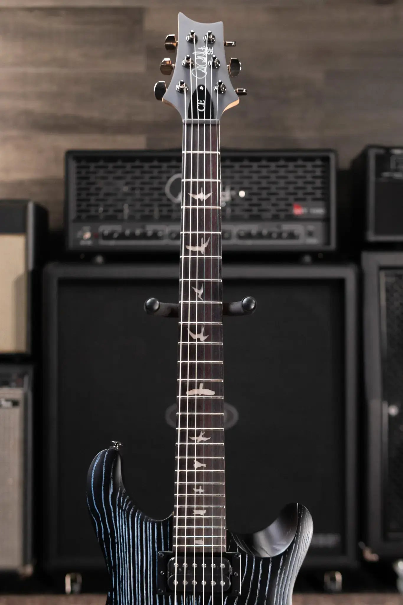 PRS SE Sandblasted CE 24 LTD Electric Guitar - Sandblasted Blue with Gig Bag