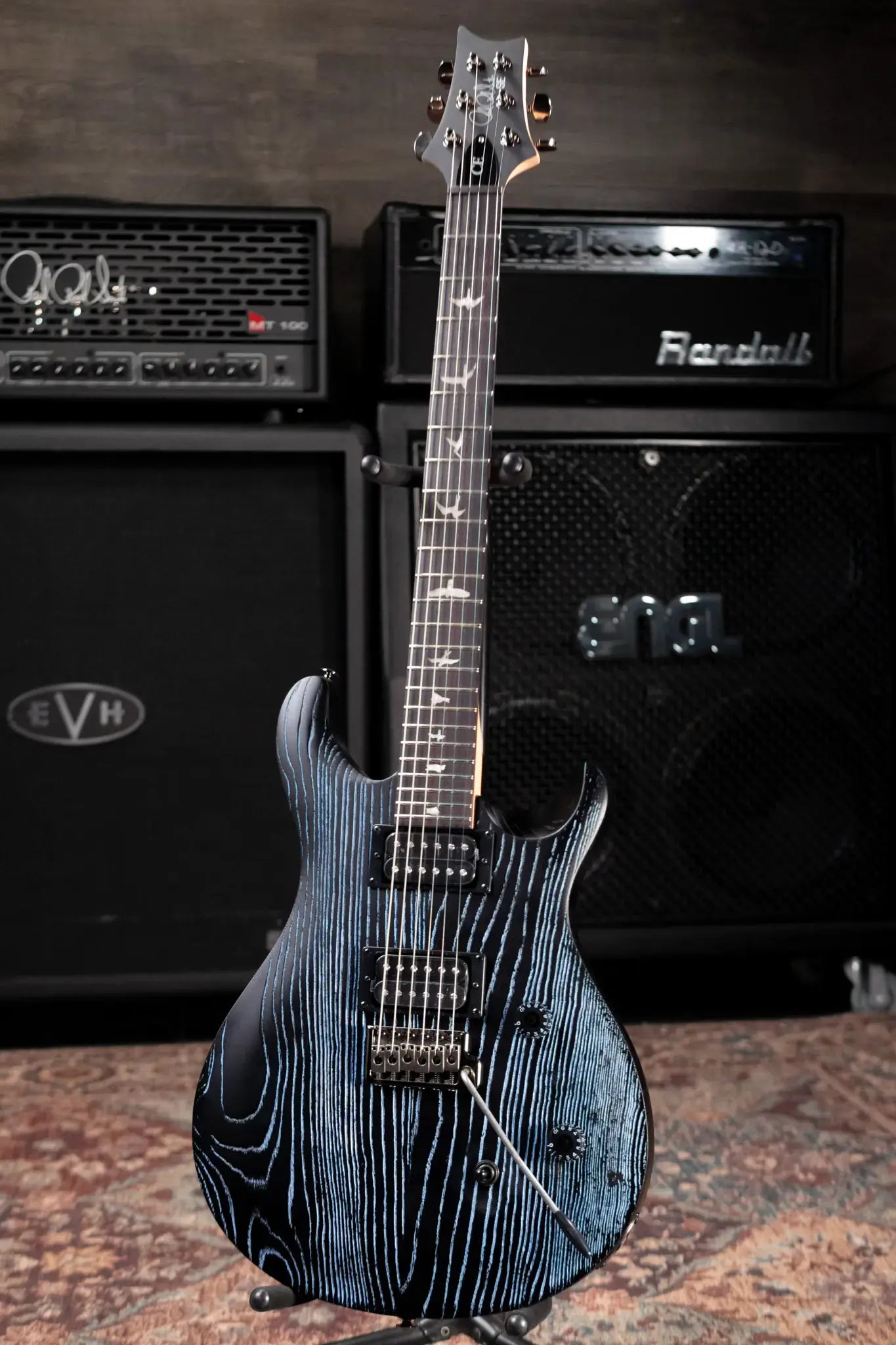PRS SE Sandblasted CE 24 LTD Electric Guitar - Sandblasted Blue with Gig Bag