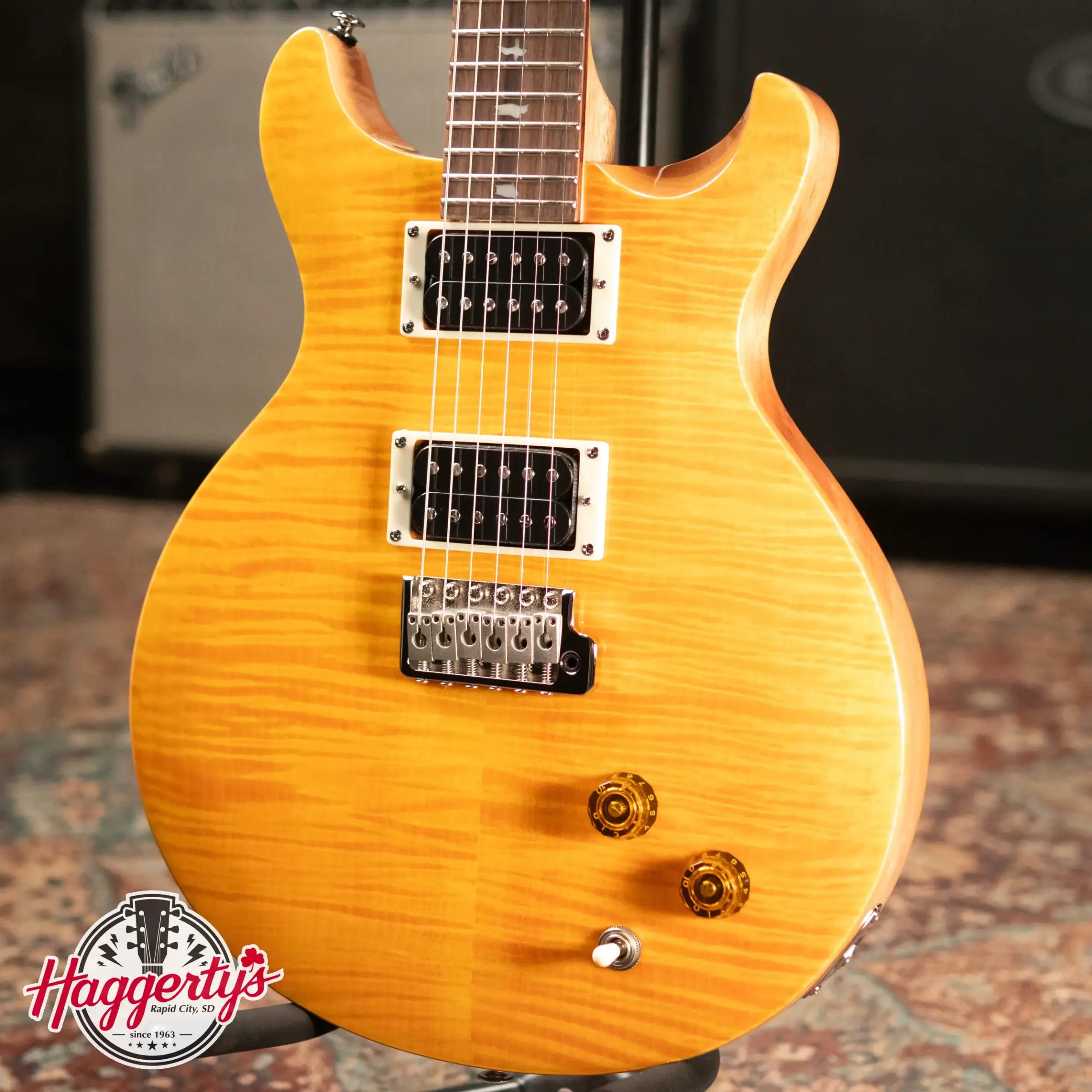 PRS SE Santana Electric Guitar - Santana Yellow with Gig Bag