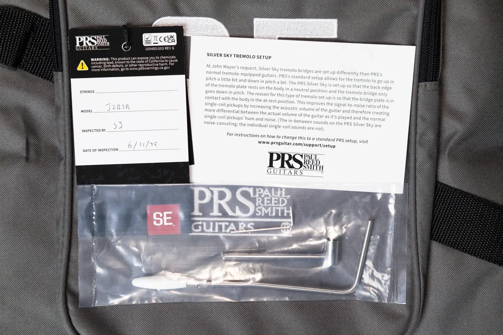 PRS SE Silver Sky Electric Guitar - Derby Red with Gig Bag