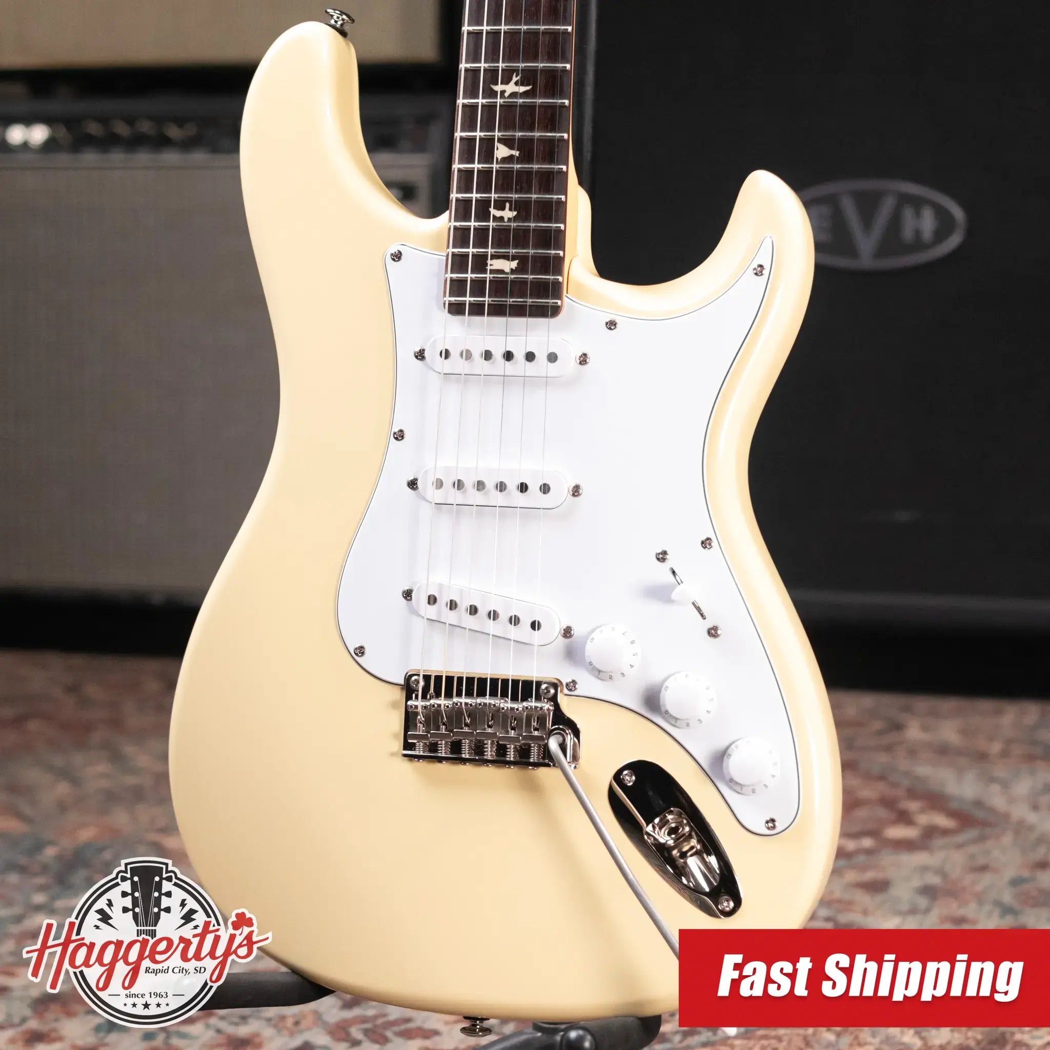 PRS SE Silver Sky Electric Guitar - Moon White with Gig Bag - Used